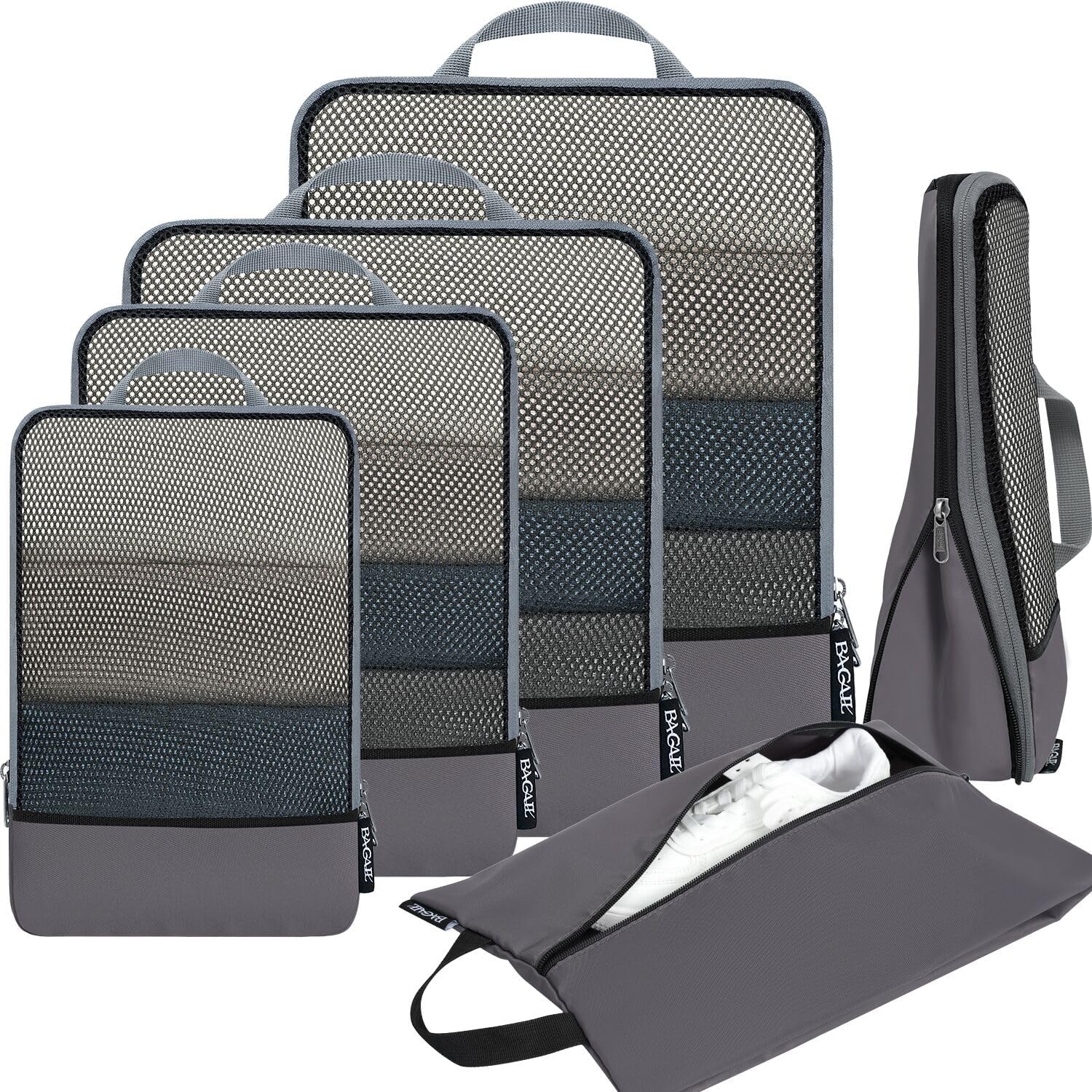 BAGAIL Compression Packing Cubes Travel Organizers
