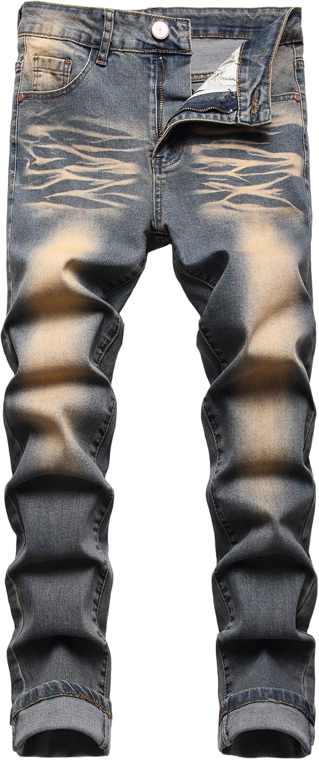 JUNBAOSS Men's Slim Fit Stretch Jeans for Men