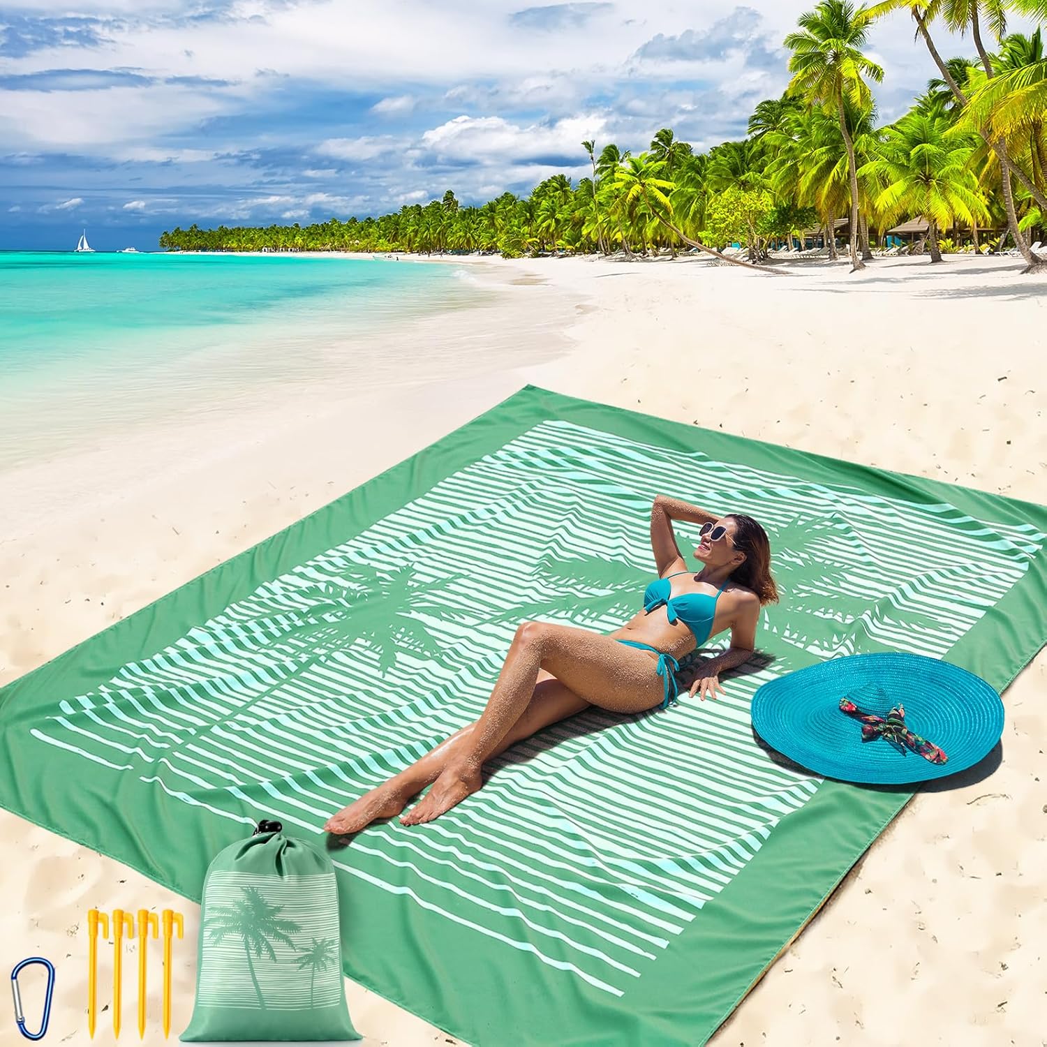 Beach Blanket Waterproof Sandproof Beach Mat