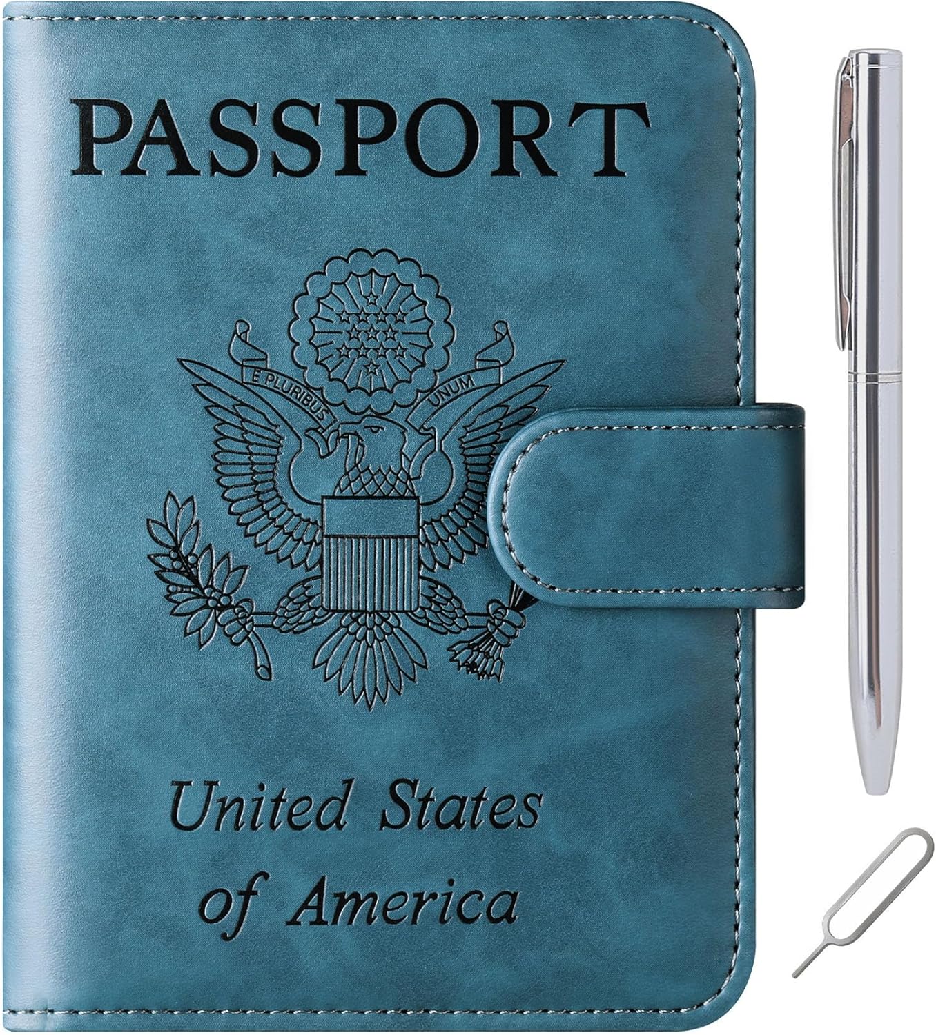 Airtag Passport Holder Cover Wallet Travel Essentials Leather