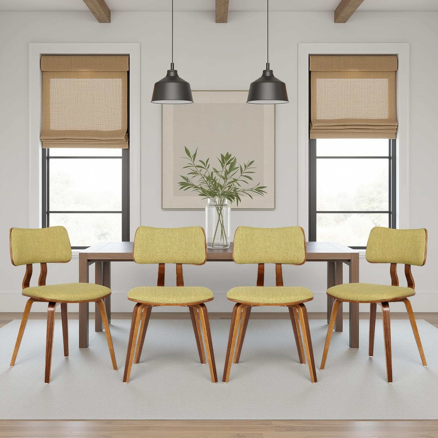 Armen Living Jaguar Mid Century Modern Dining Accent Chair