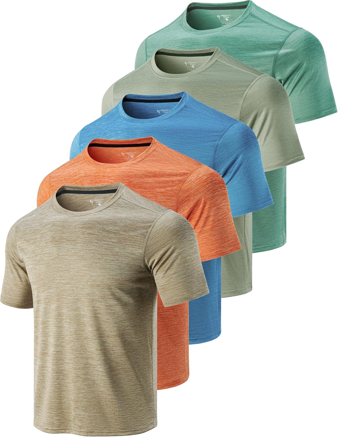 Men’s Active Quick Dry Crew Neck T Shirts