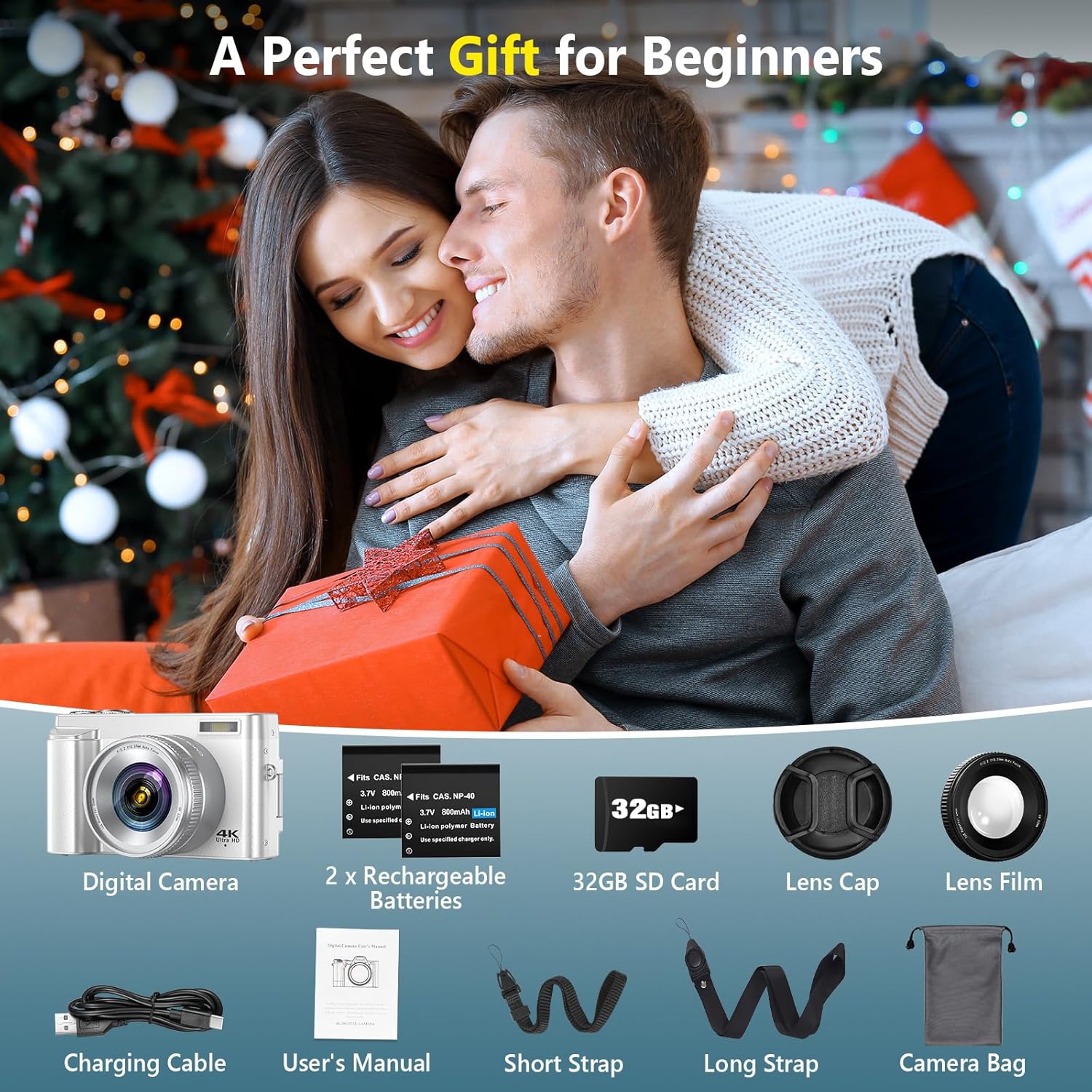 4K 64MP Autofocus Vlogging Camera WiFi