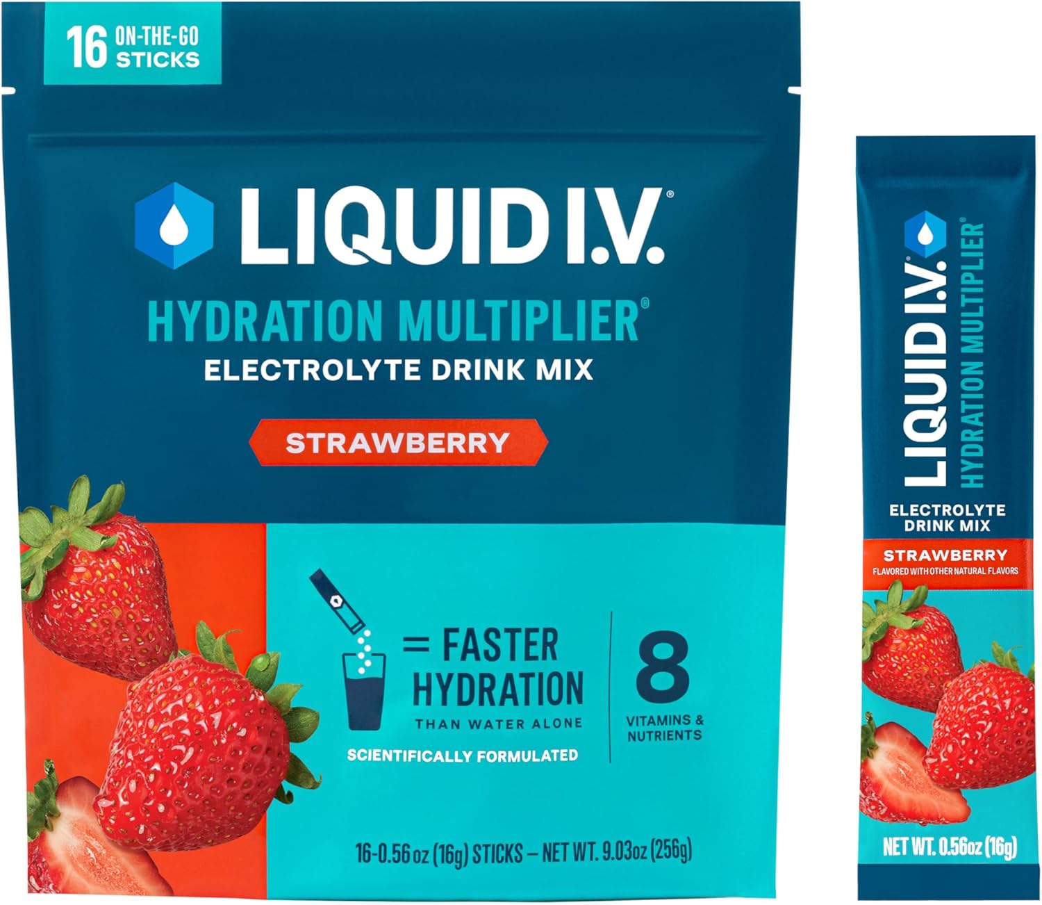 Liquid I.V. Hydration Multiplier – Lemon Lime Electrolyte Drink