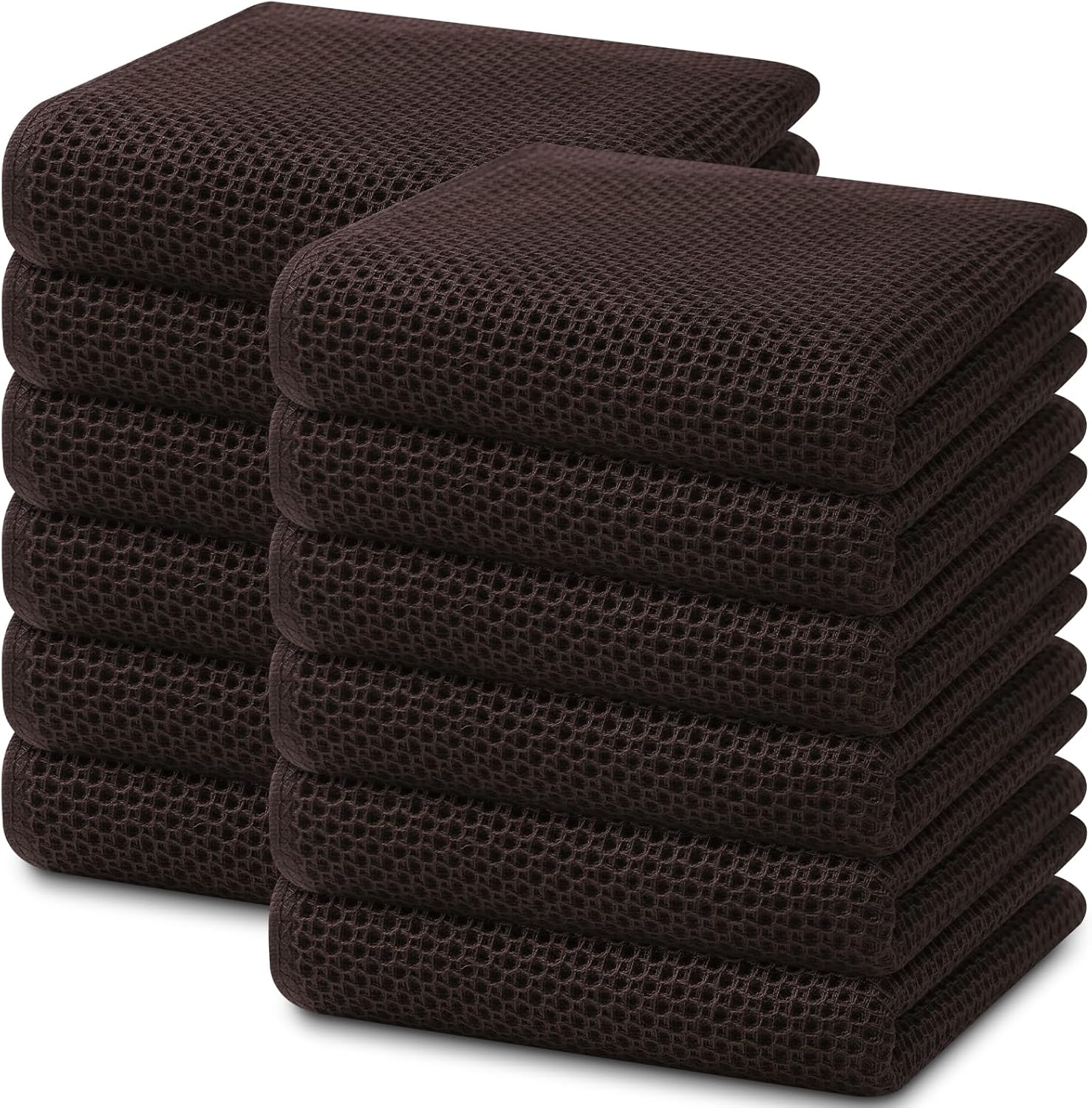 Homaxy 100% Cotton Waffle Dish Cloths