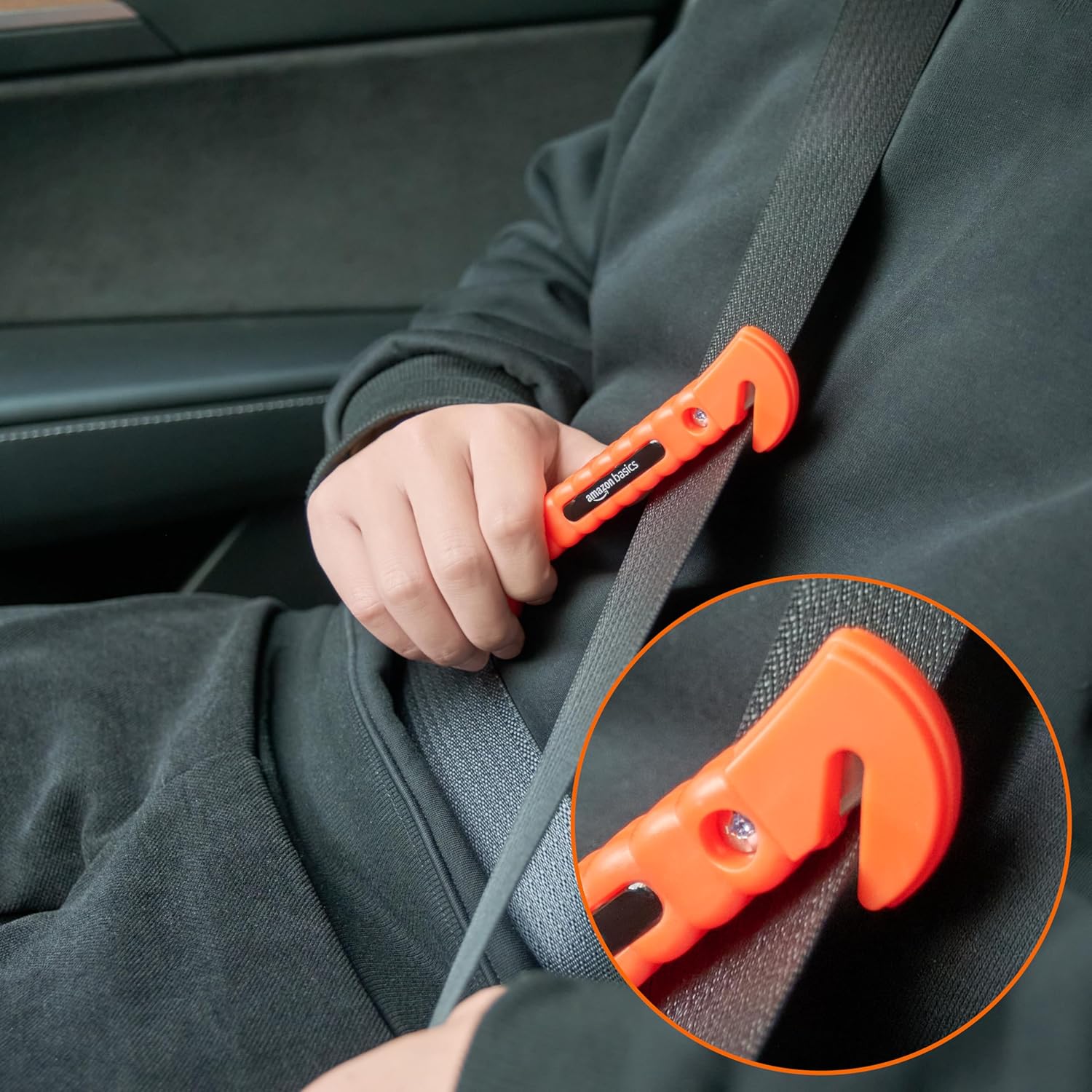 Car Emergency Tool – Seat Belt Cutter & Window Hammer