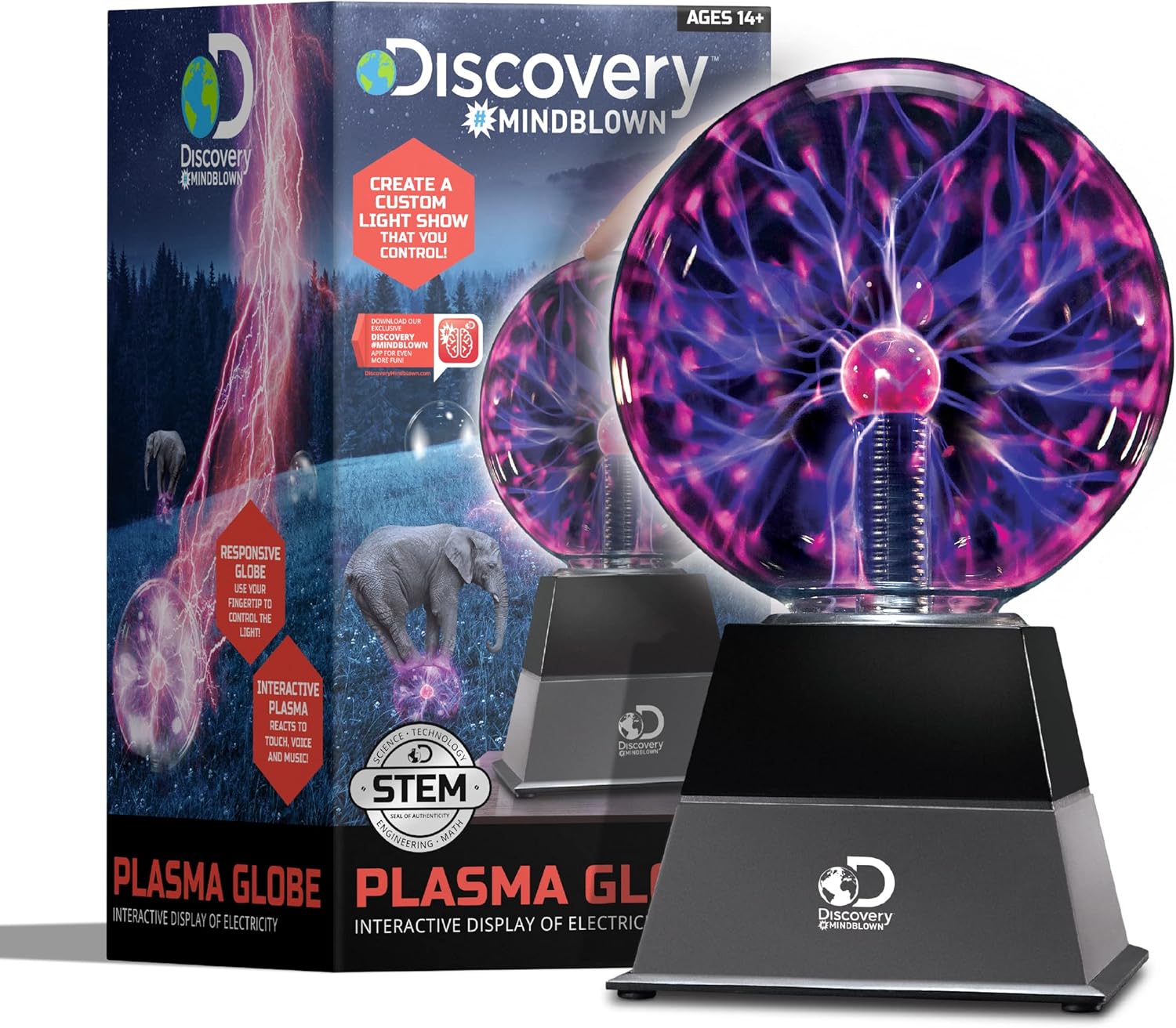 Discovery Plasma Globe Lamp Touch & Sound