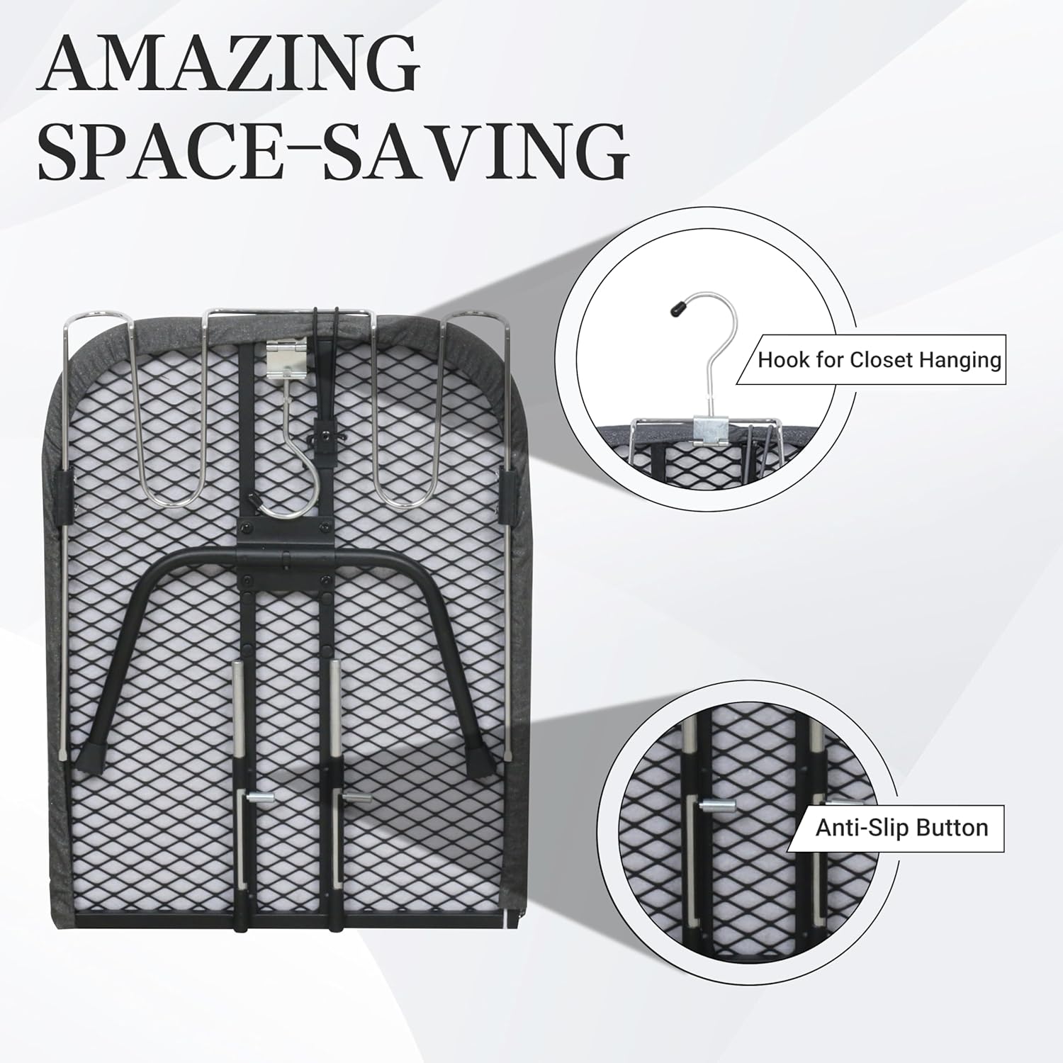 Metal Mesh Panel Tabletop Ironing Board