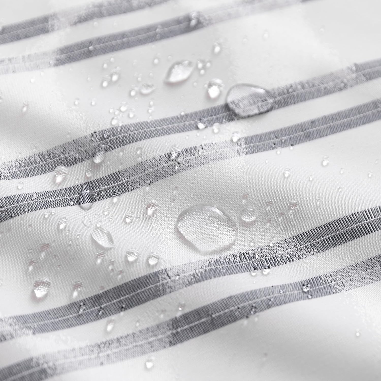 Geometric Jacquard Fabric Shower Curtain for Bathroom