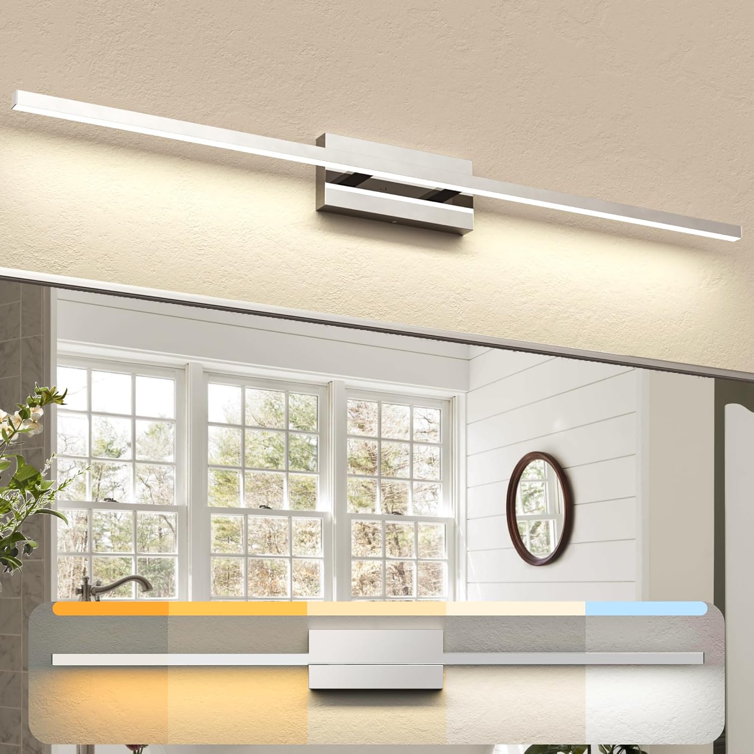 NIORSUN Black Bathroom Vanity Light