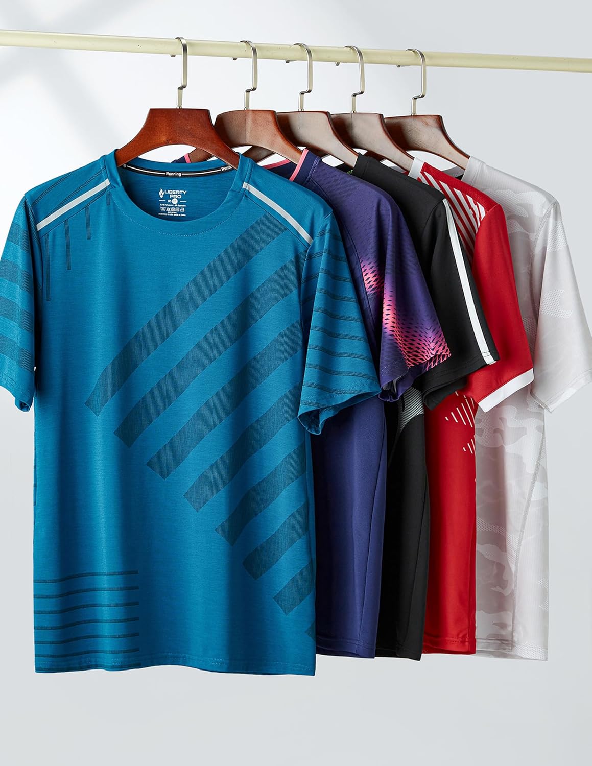 Men’s Active Quick Dry Crew Neck T Shirts