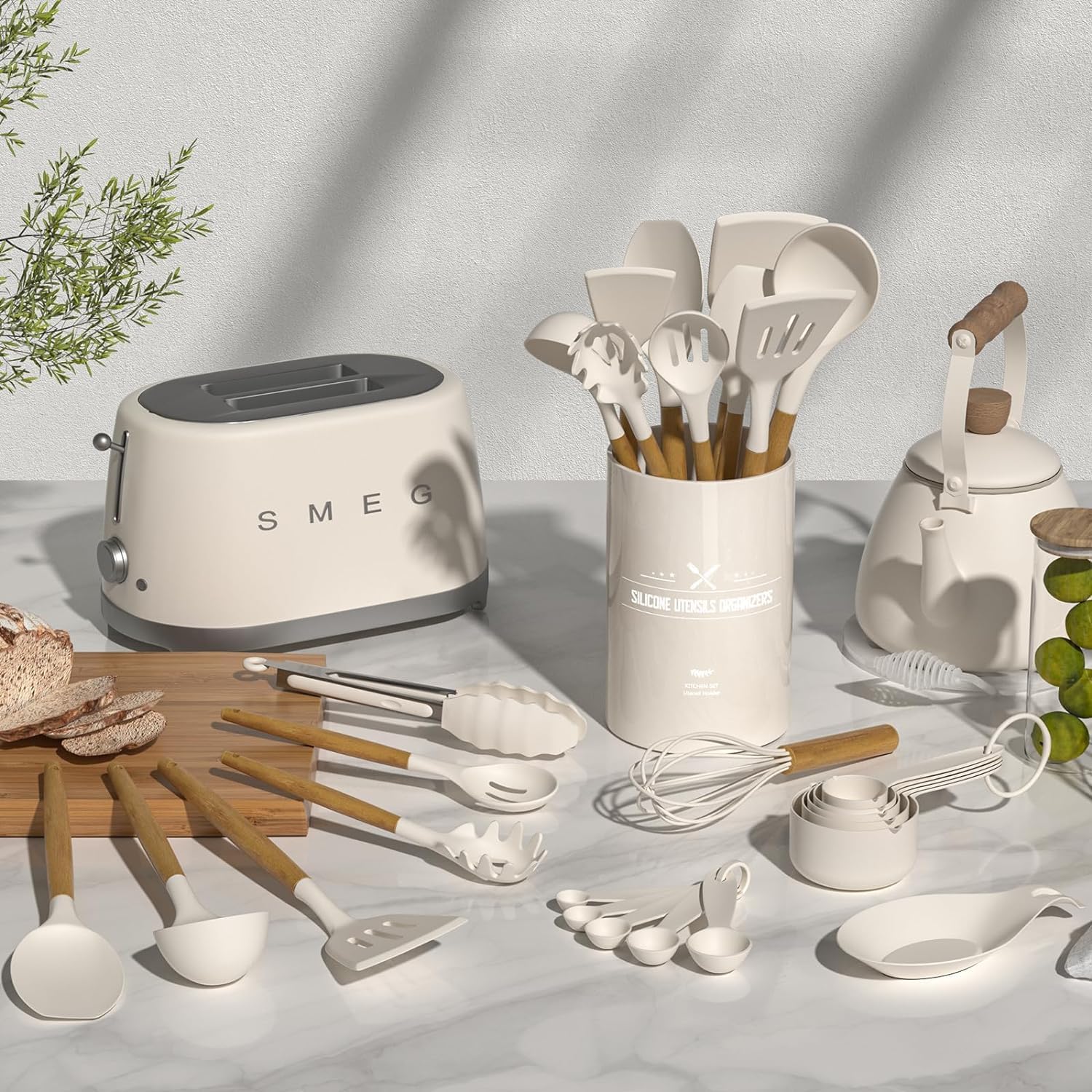 Umite Chef 33-Piece Silicone Kitchen Utensils Set