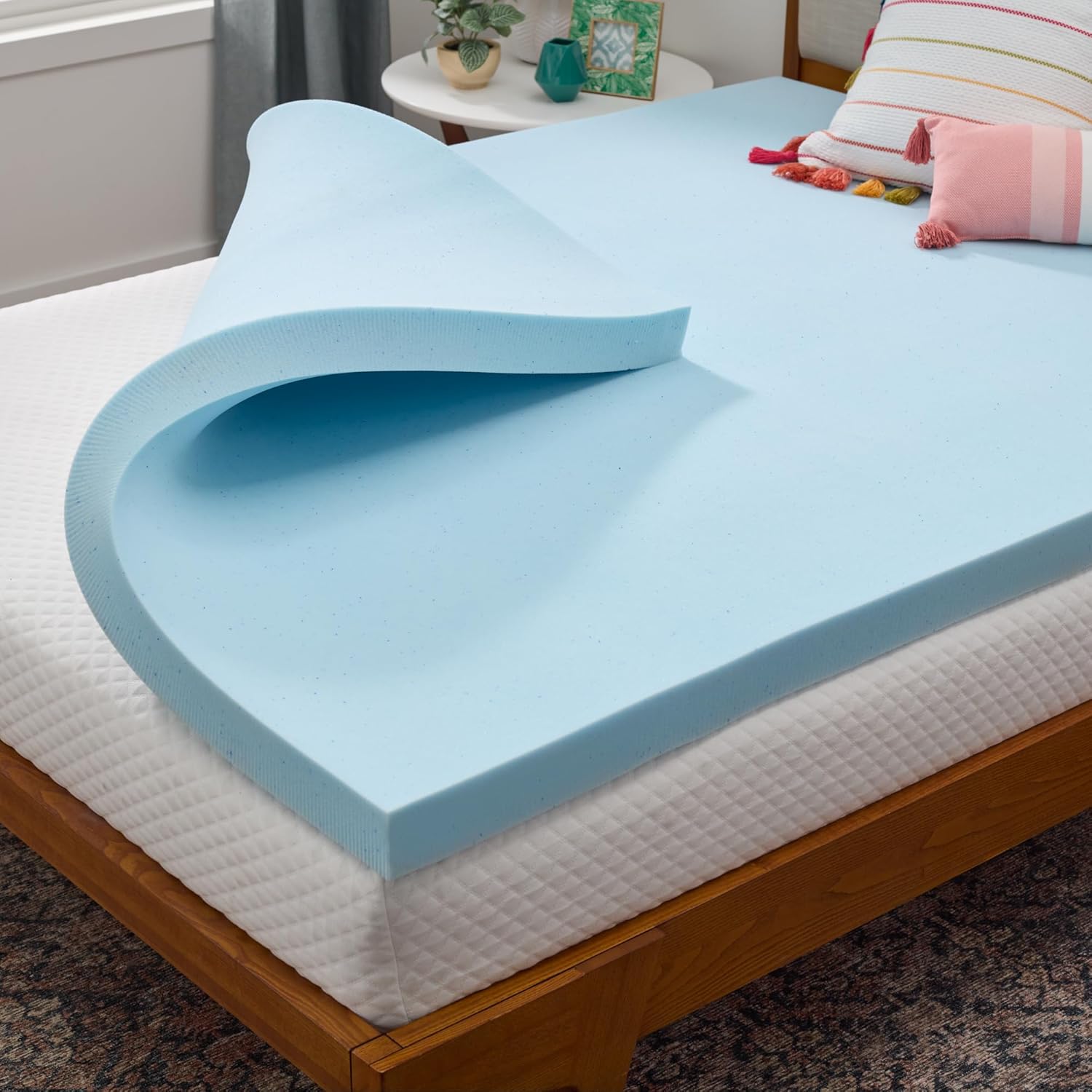 LINENSPA 2" Gel Memory Foam Mattress Topper