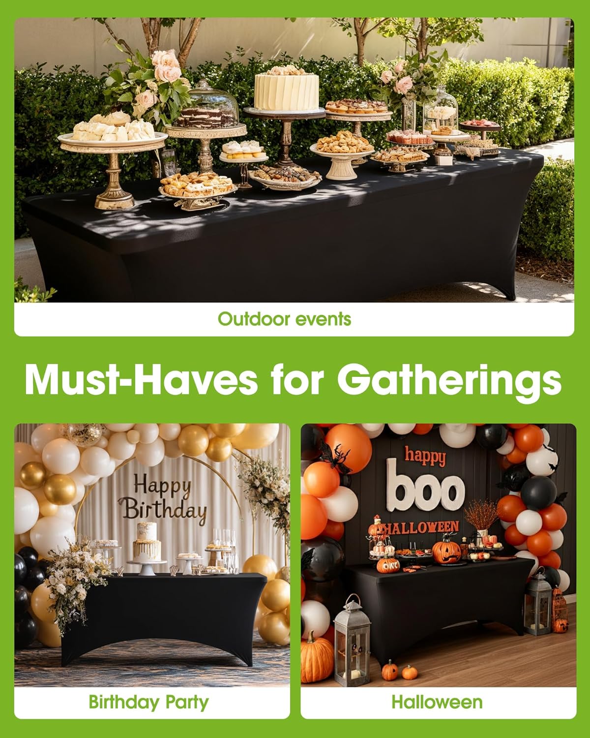 Pureegg Spandex Tablecloth Fitted and Tight Cloth