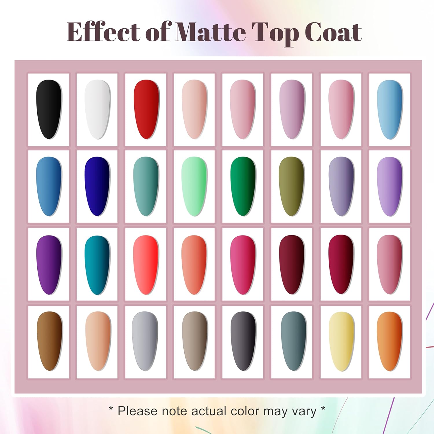 JODSONE 36-Piece Gel Nail Polish Set 32 Colors