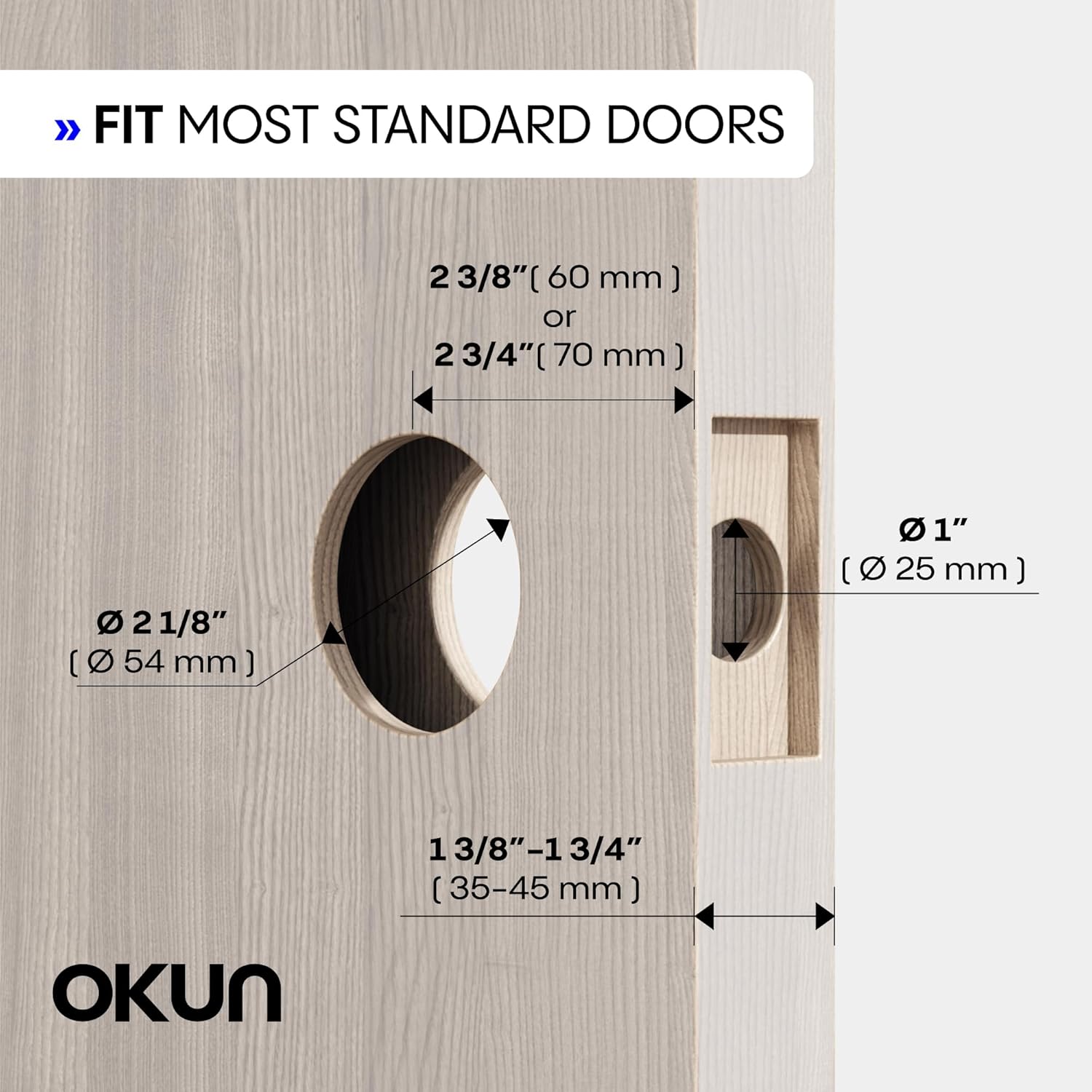 Bedroom Bathroom Privacy Lever Handle