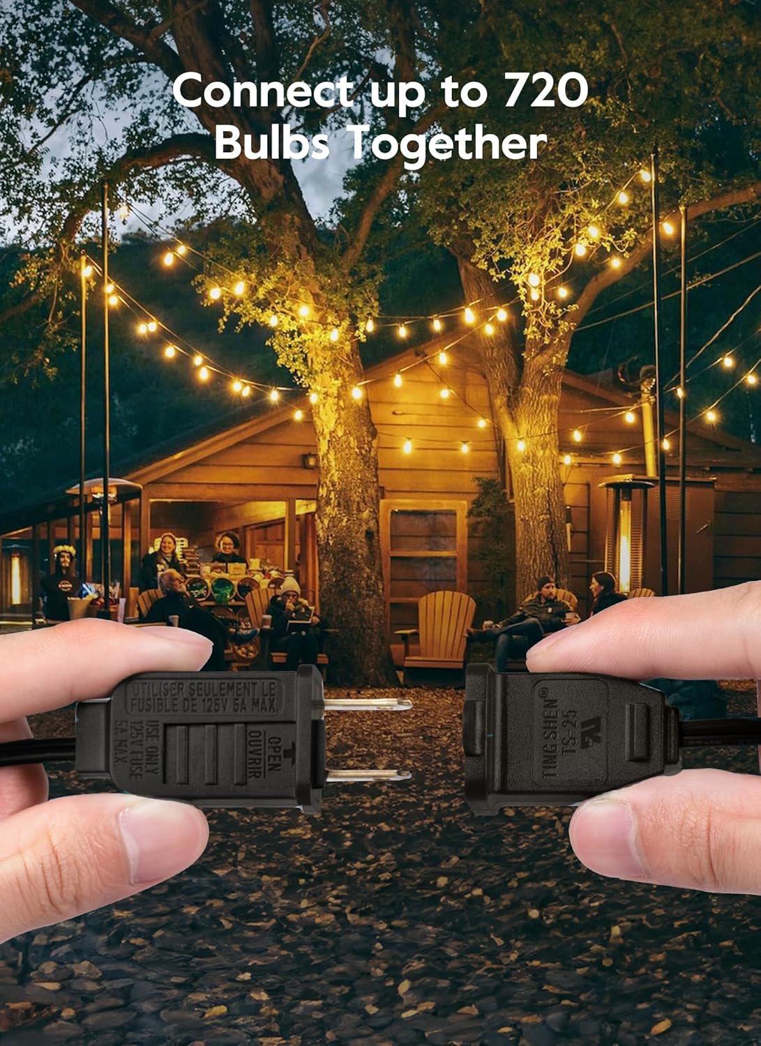 Brightown 50FT Outdoor String Lights