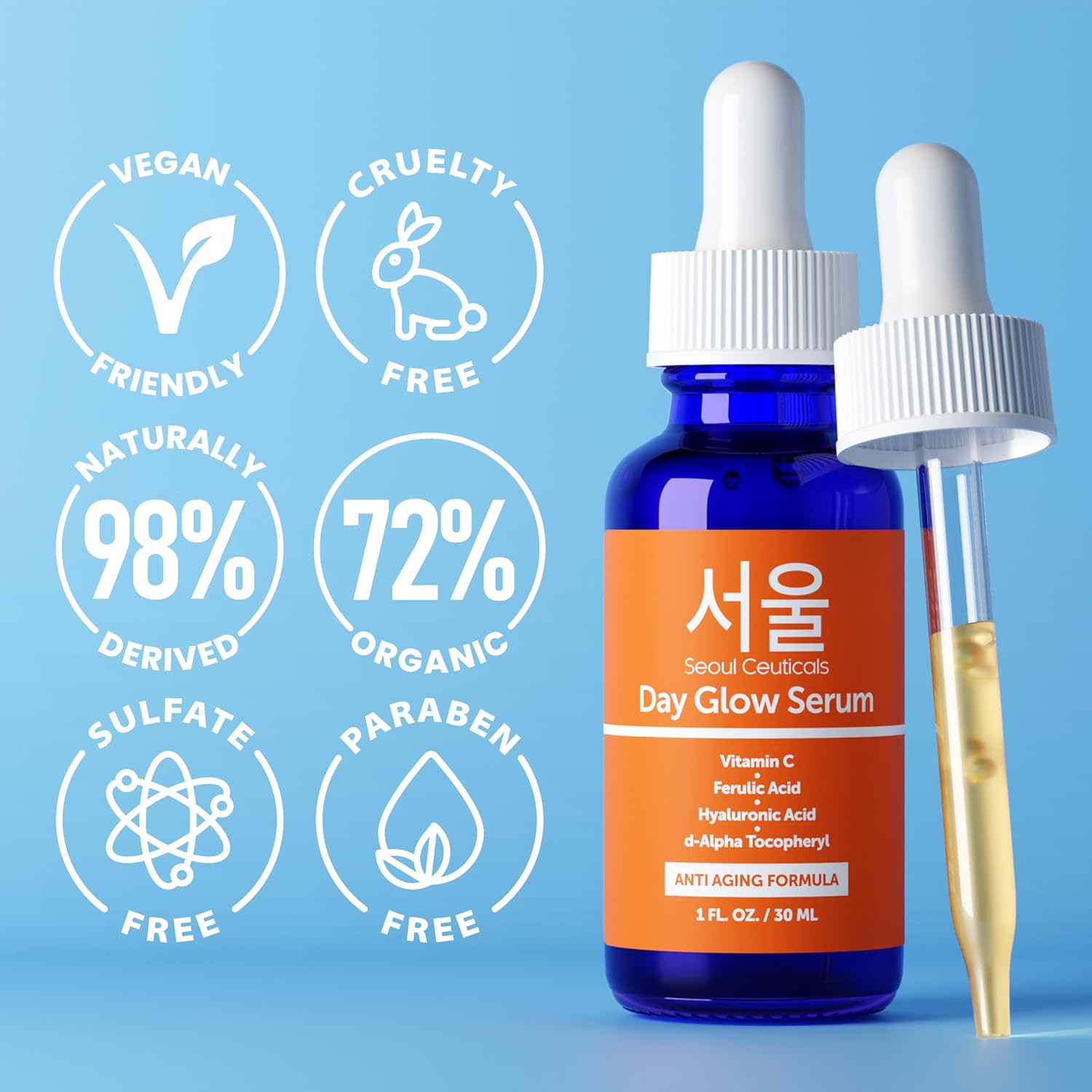 SeoulCeuticals 20% Vitamin C + Hyaluronic Acid Serum