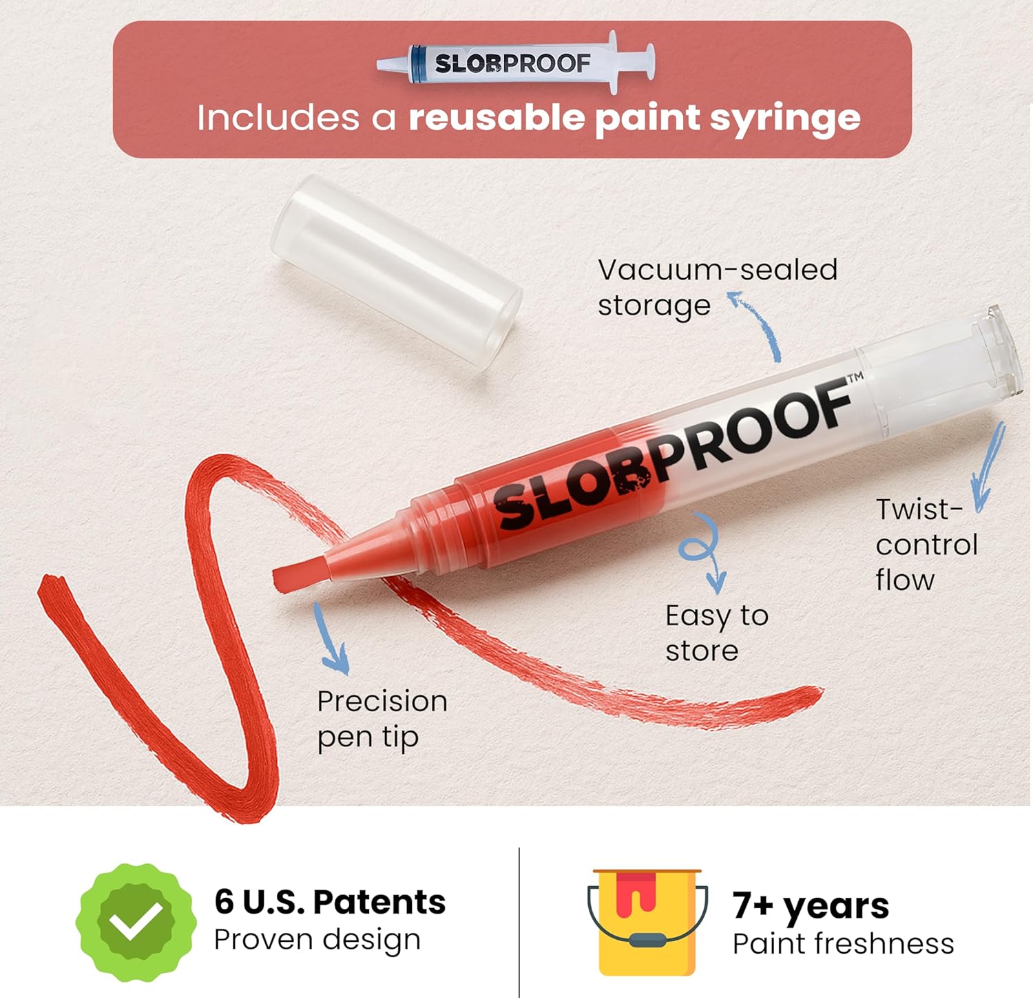 Slobproof Refillable Touch-Up Paint Pens