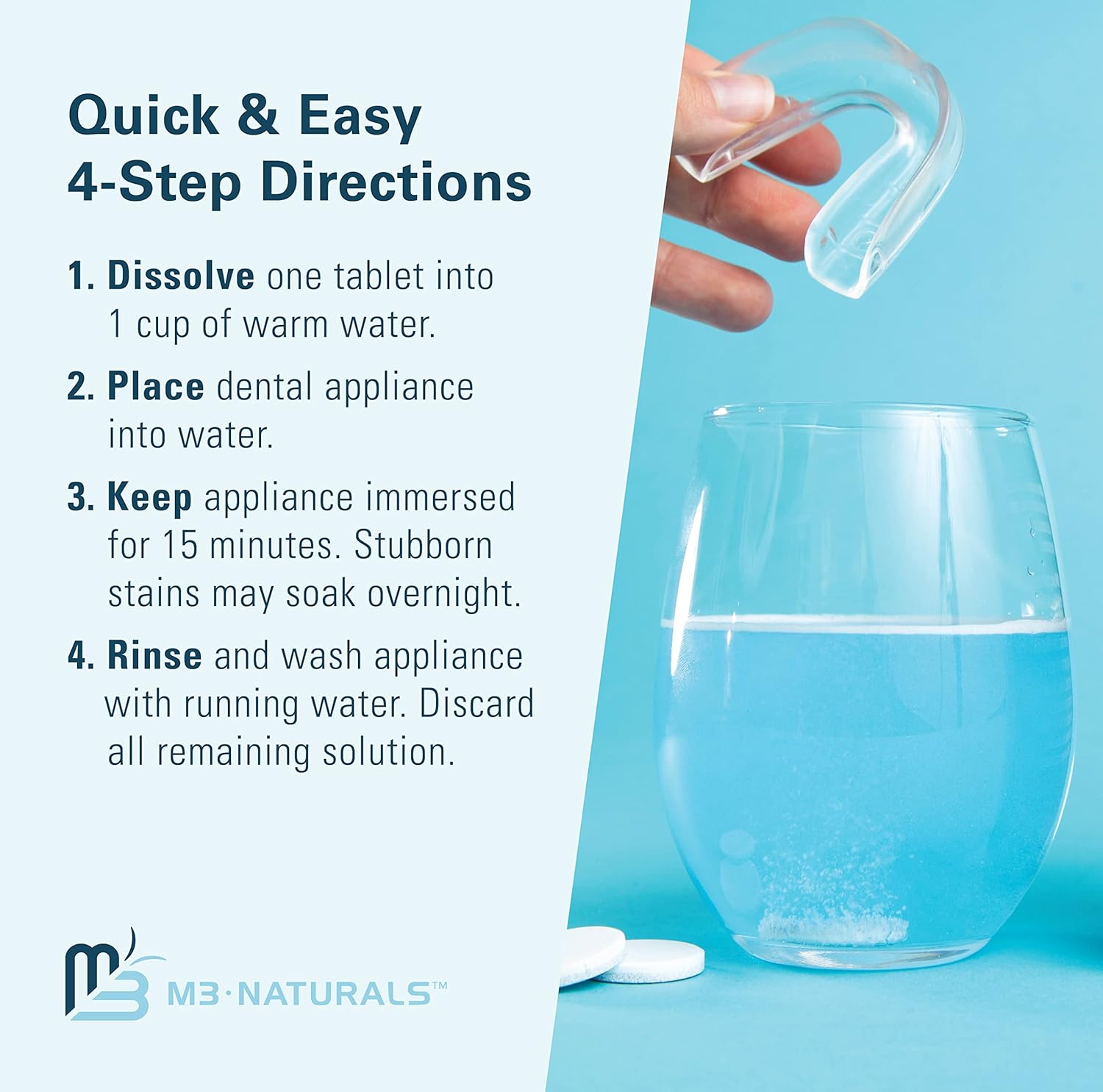M3 Naturals Retainer Cleaner Tablets