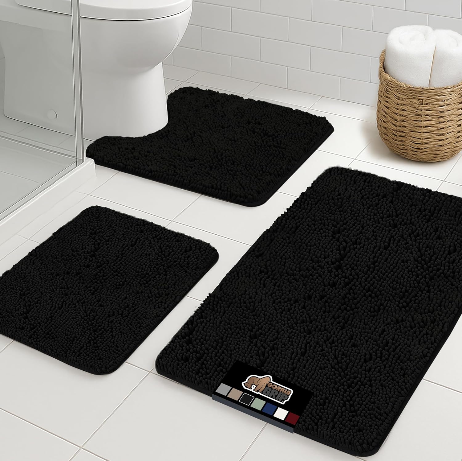 GORILLA GRIP Chenille Bath Rug