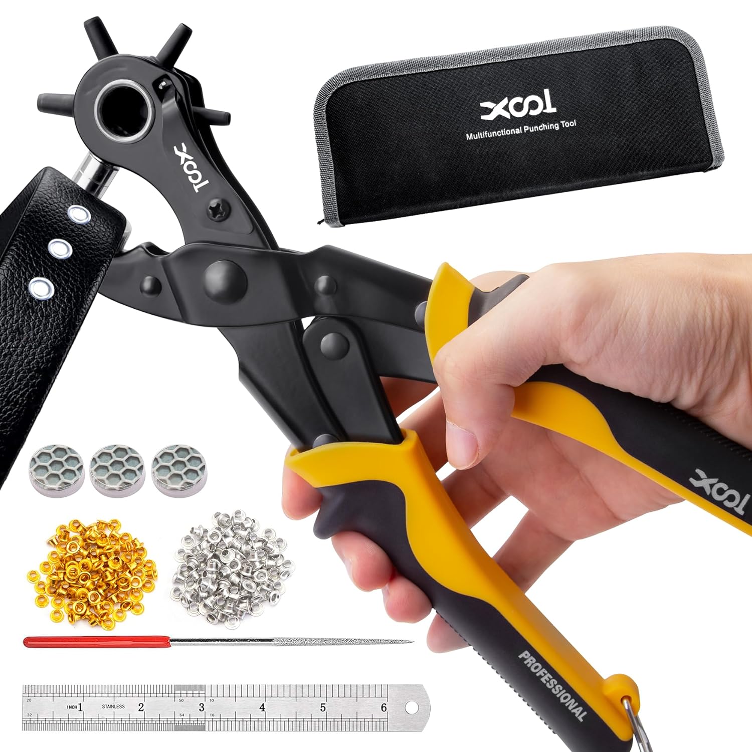 XOOL Leather Hole Punch Plier Kit