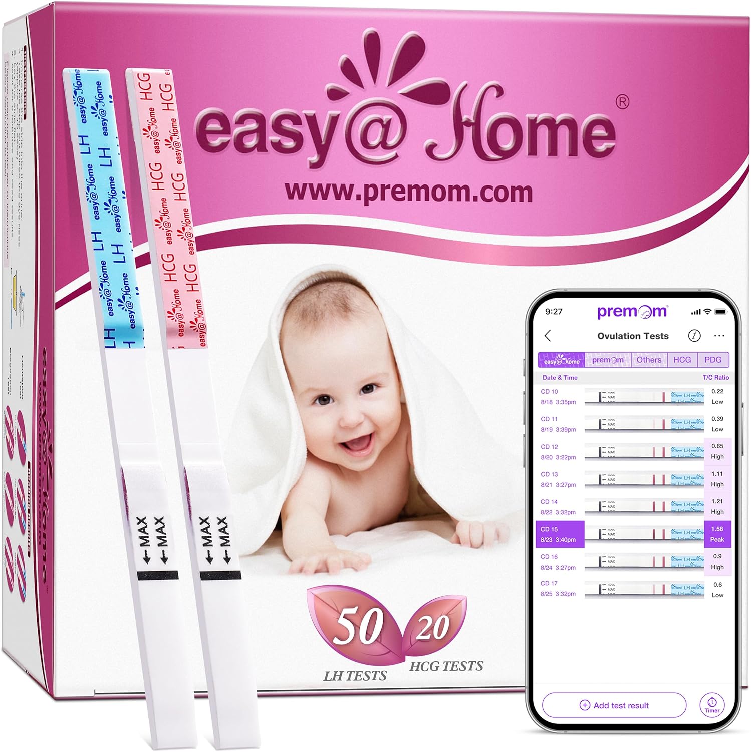 Home Ovulation & Pregnancy Test Strips