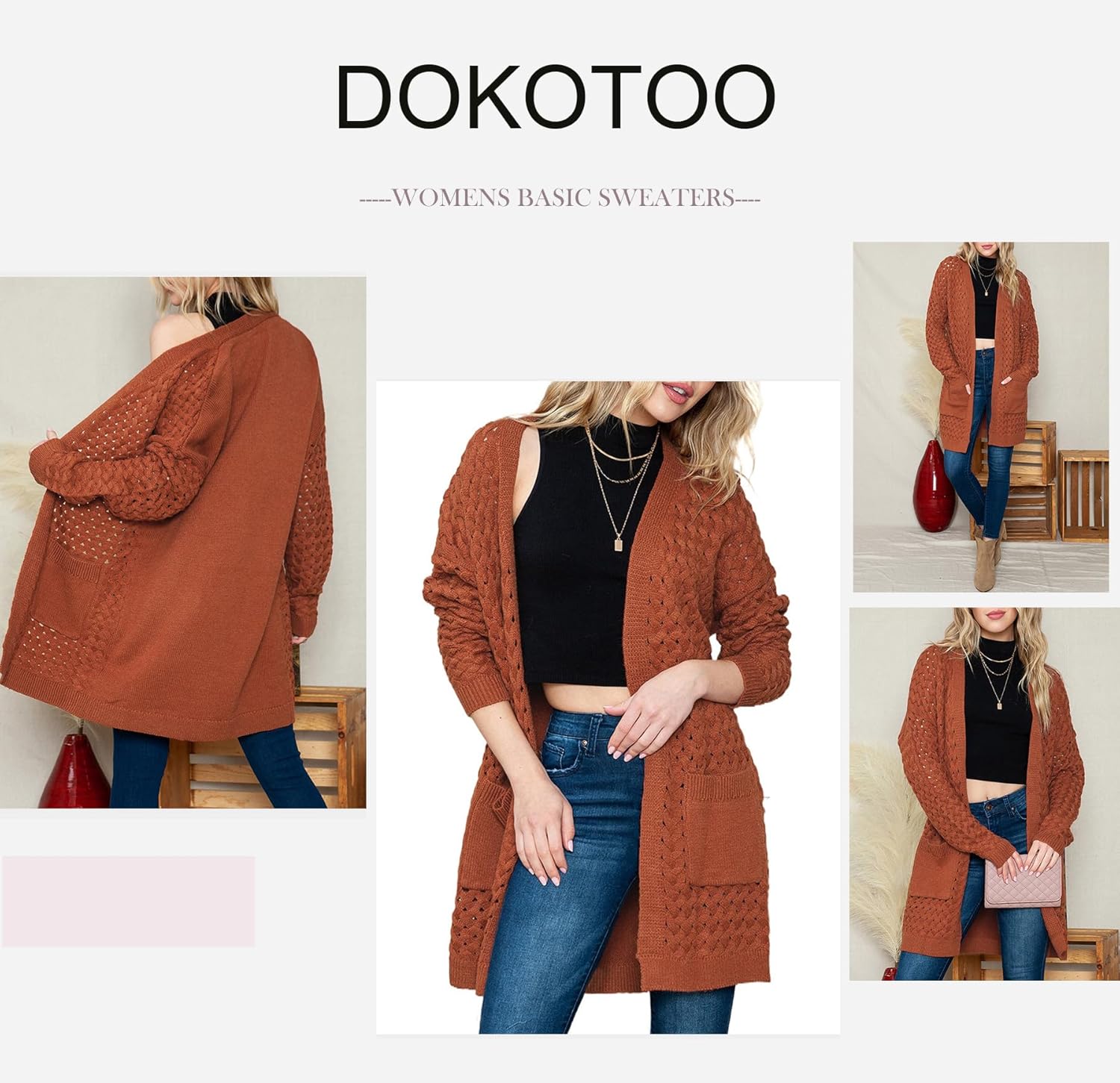 Dokotoo Women's  Fashion Casual Sweaters