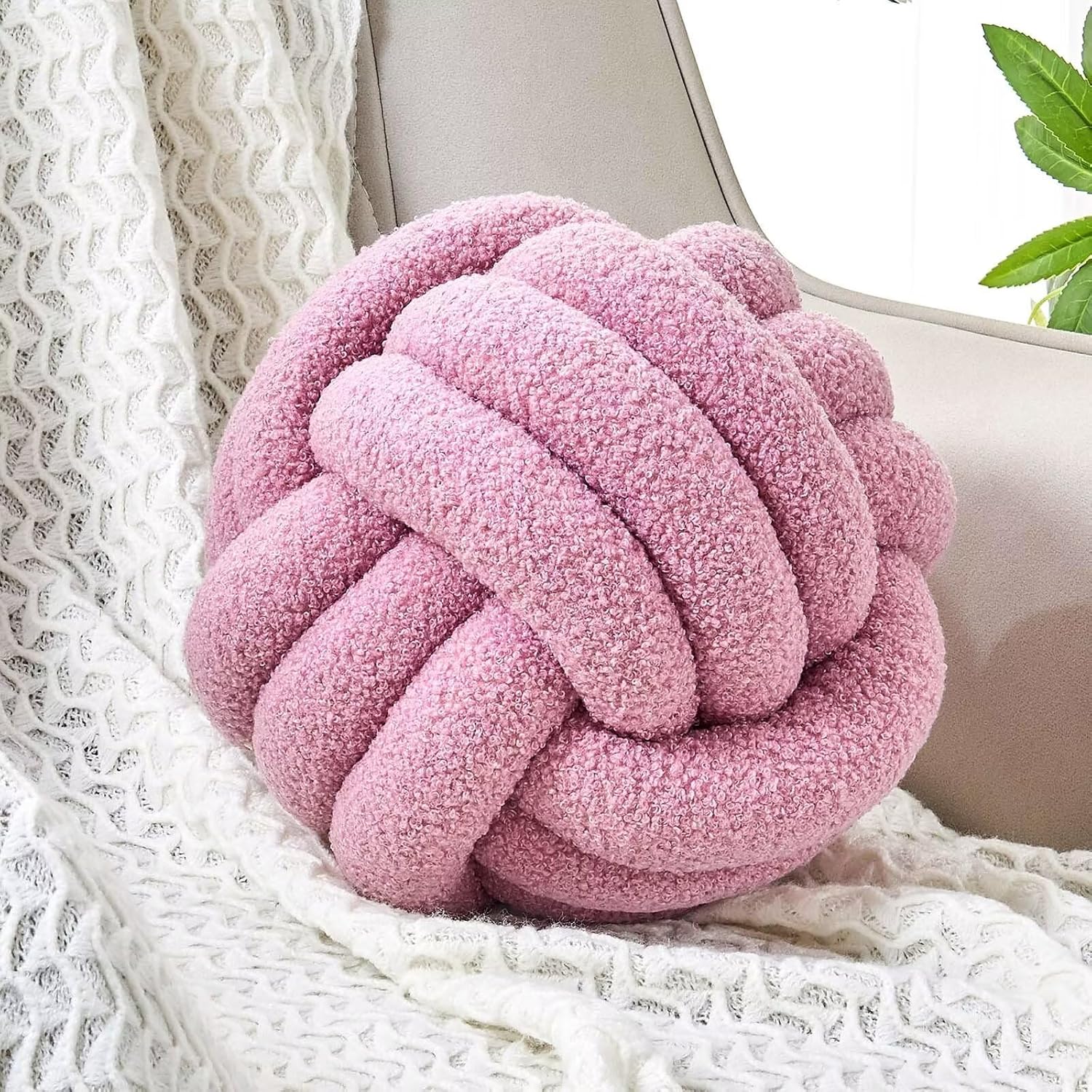 Uvvyui Knot Pillow Ball Soft Home Decorative
