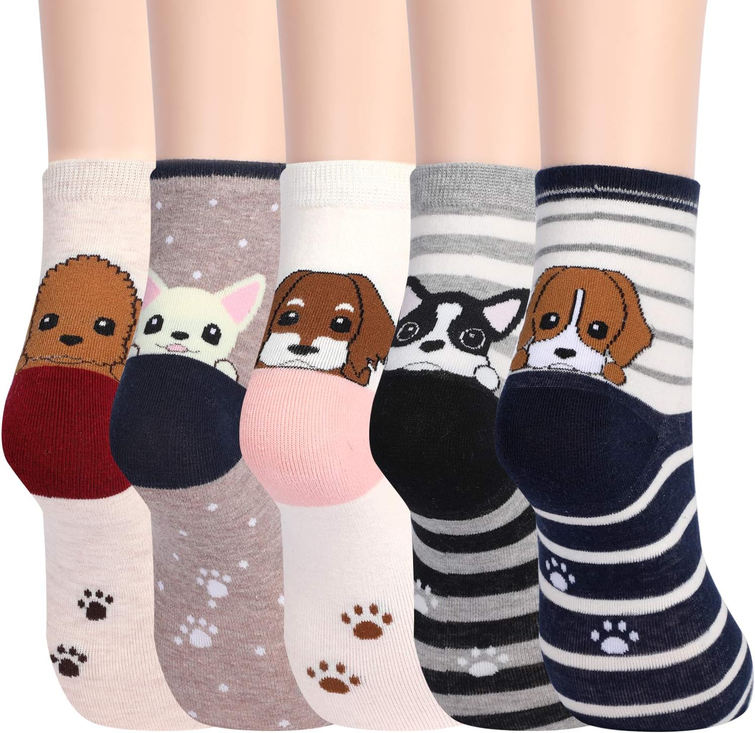 Jeasona Women's Cat Socks Cute Animal Socks