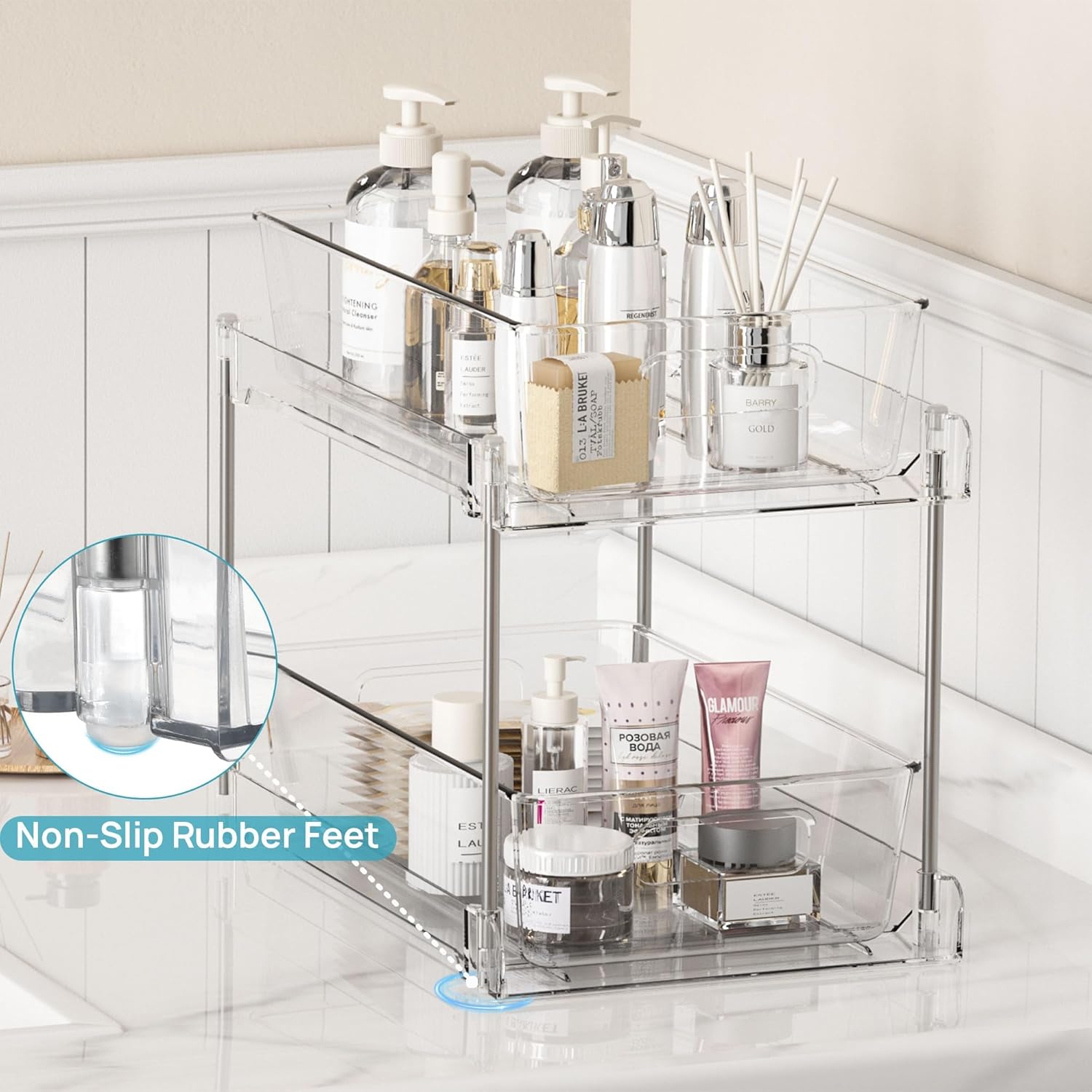 Vtopmart Bathroom & Kitchen Under Sink Organizer