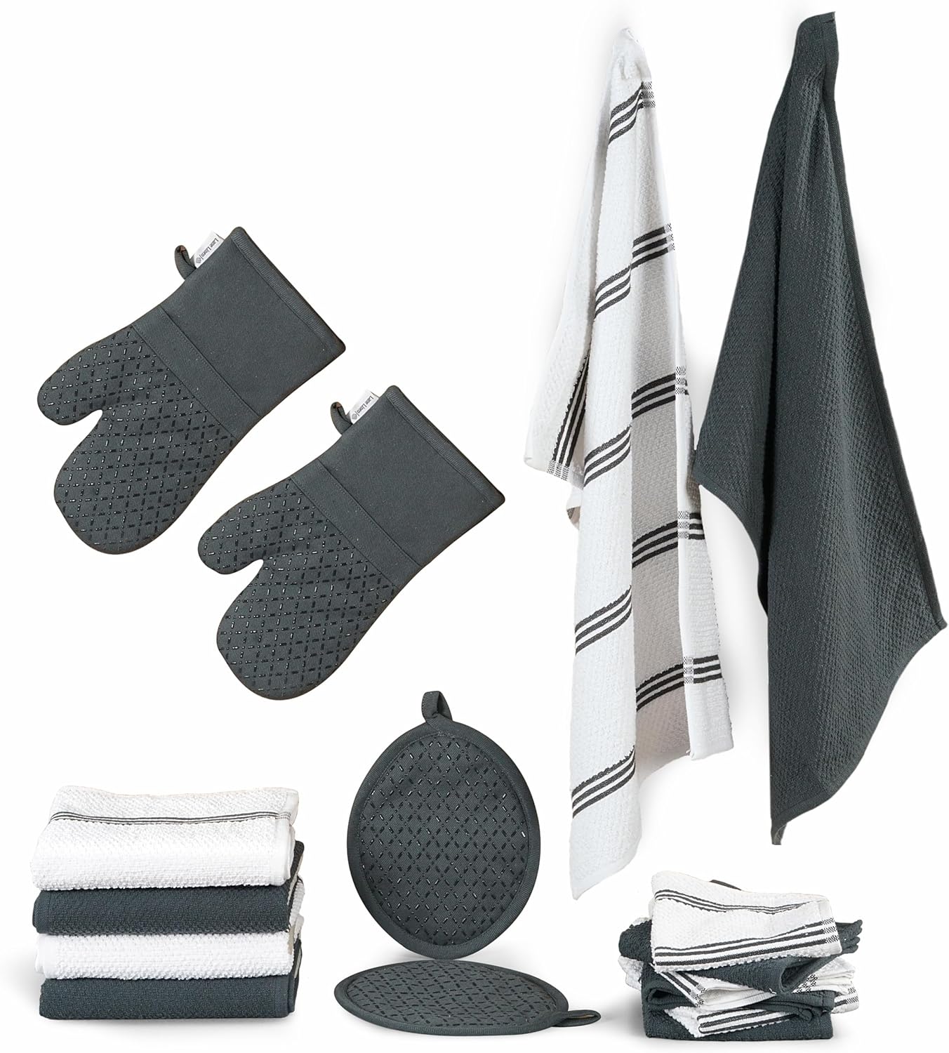 LANE LINEN Kitchen Towels and Dishcloths Sets