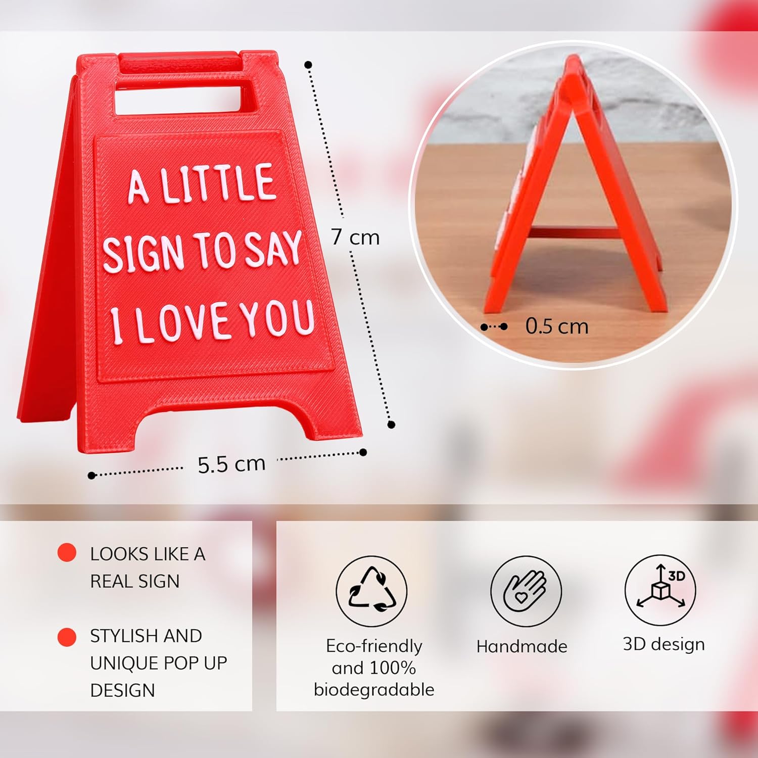 Mini Sign Valentine's Decoration Anniversary Present