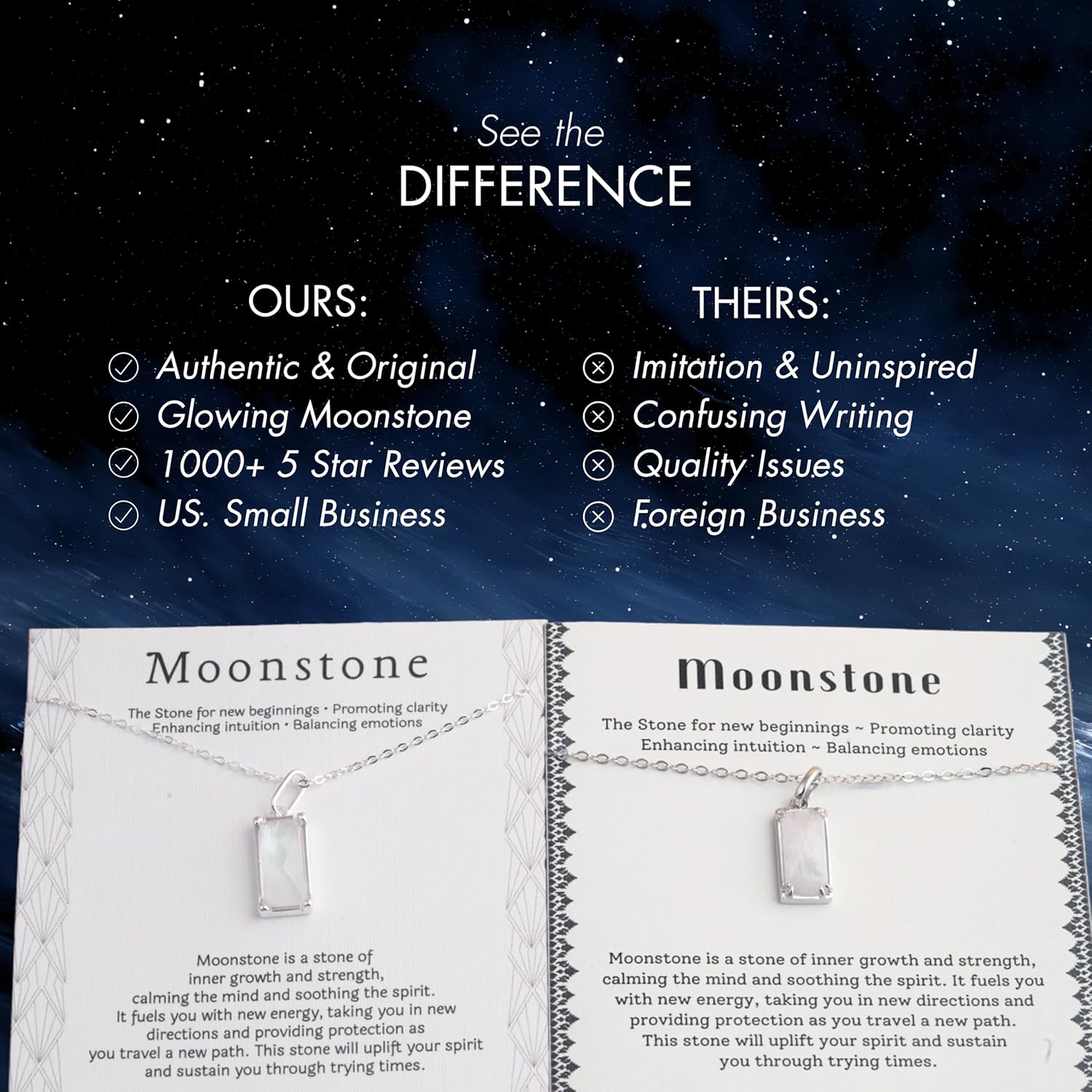 HOPE LOVE SHINE New Beginnings Rainbow Moonstone