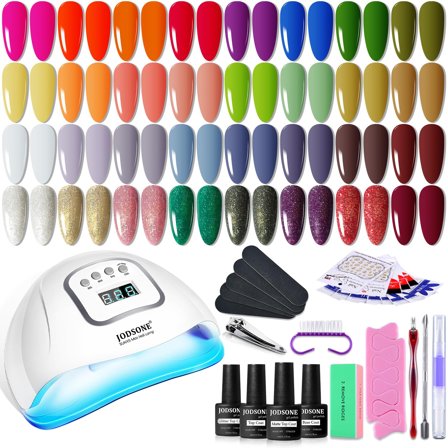 JODSONE Gel Nail Polish Kit with UV Light