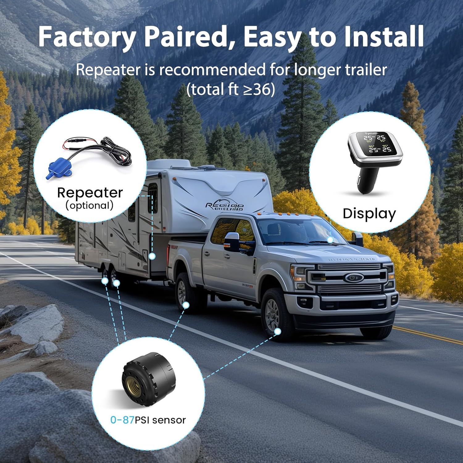 Tymate TM7 Wireless Tire Pressure Monitoring System