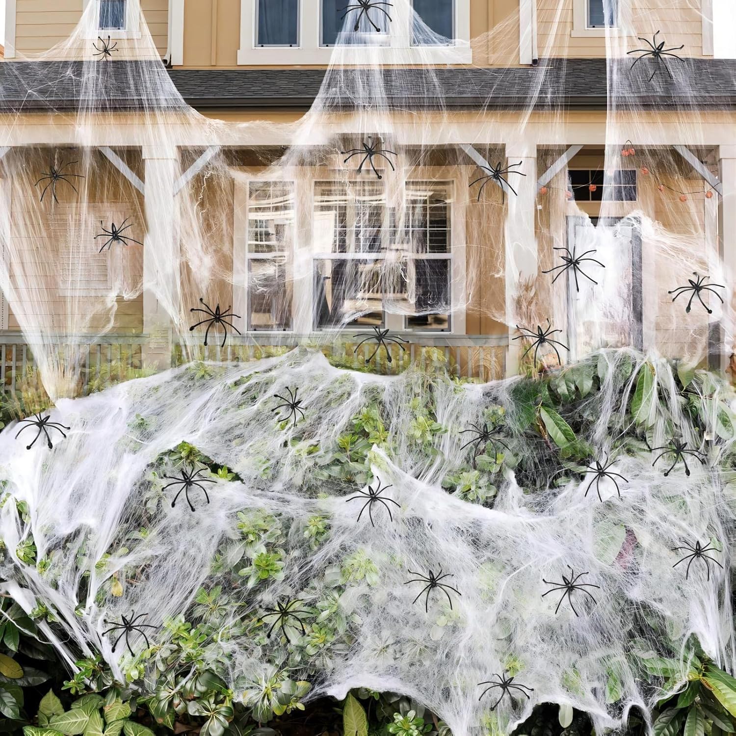 ZPISF 1400 sqft Halloween Spider Webs Decorations