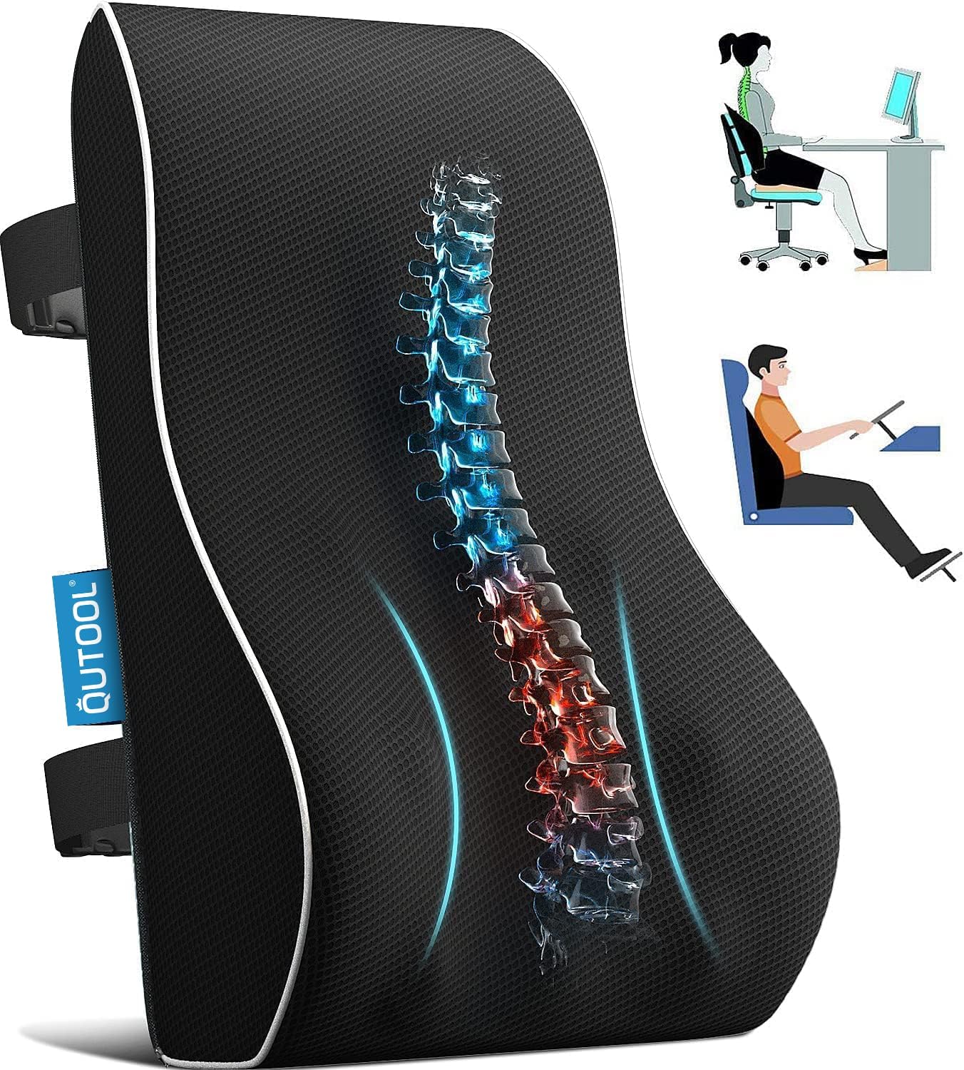 Lumbar Support Pillow Chair Back Pain Relief