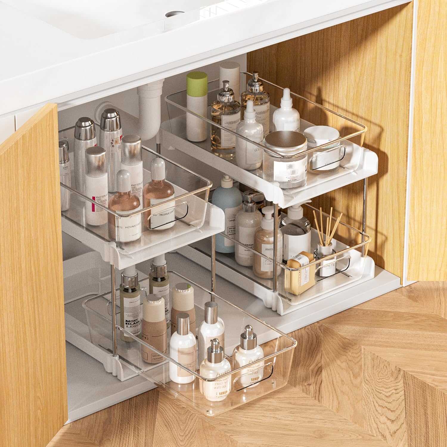 Vtopmart Bathroom & Kitchen Under Sink Organizer