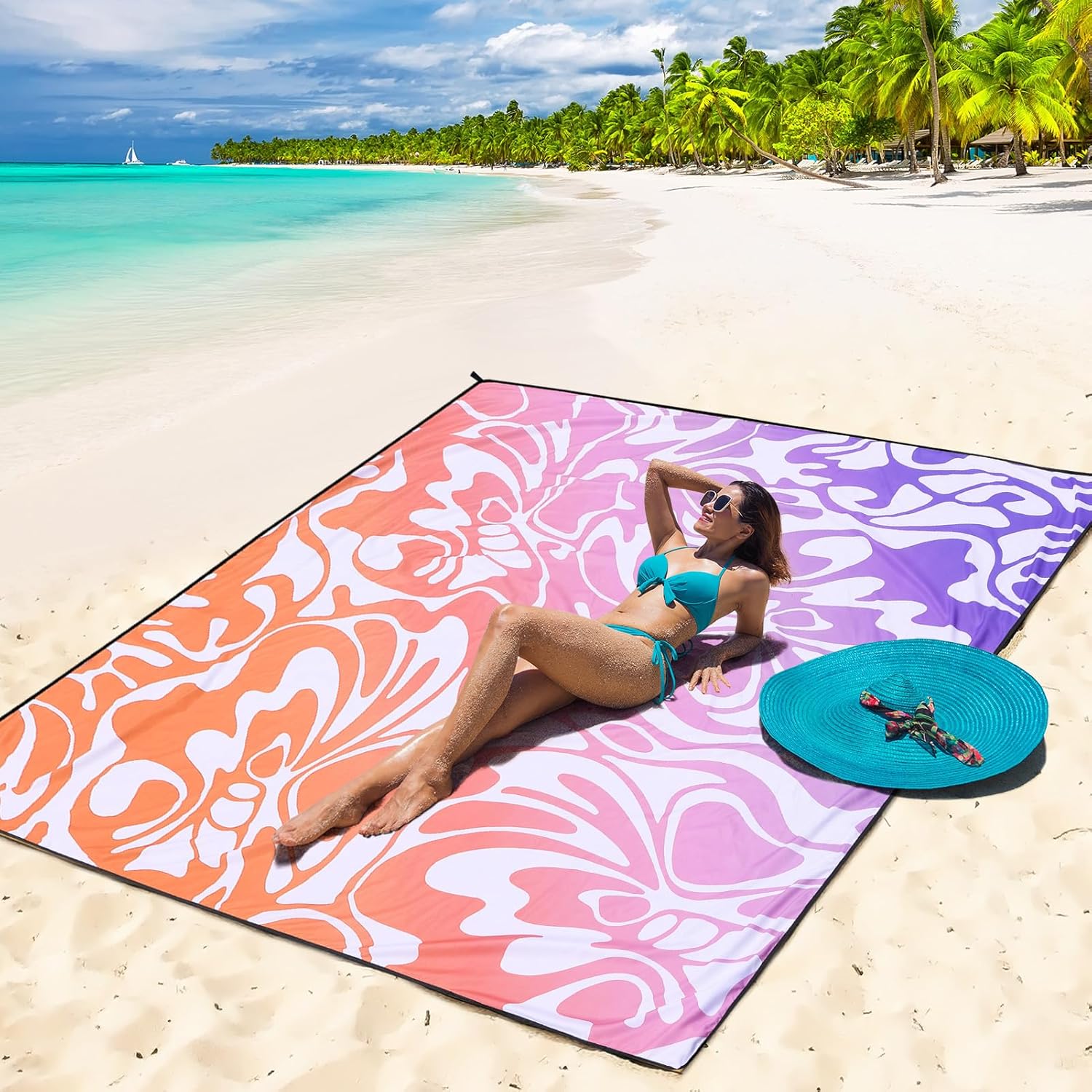 Beach Blanket Waterproof Sandproof Beach Mat