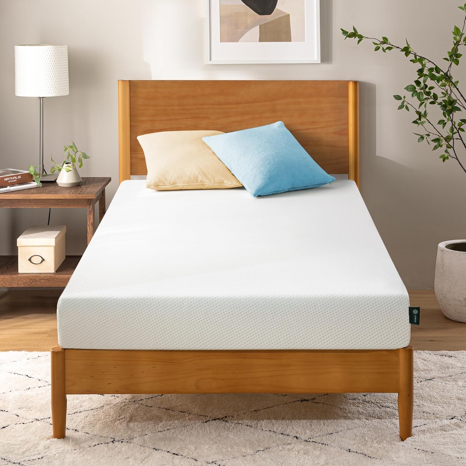 ZINUS 6 Inch Twin Green Tea Memory Foam Mattress