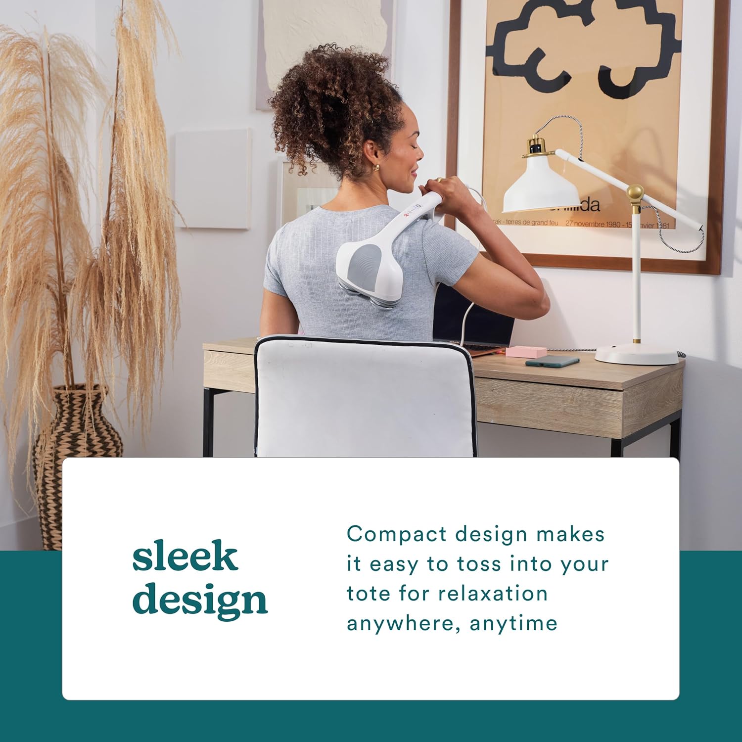 Homedics Back Massager - Heated Automatic Percussion Back