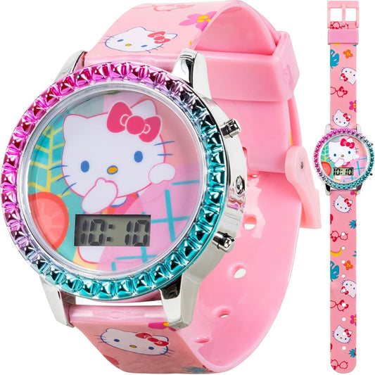 Accutime Sanrio Hello Kitty Girls' Digital LCD Quartz Watch