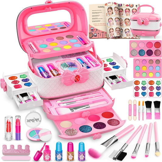 Hollyhi 58-Piece Kids Makeup Kit