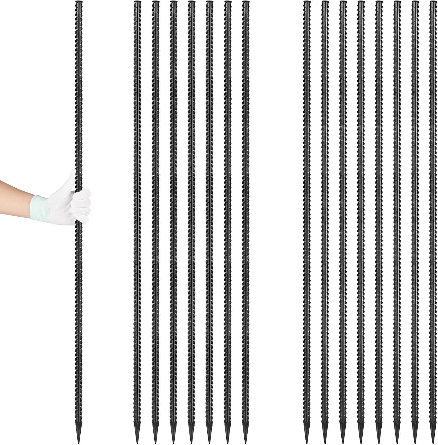 12 Inch Rebar Stakes J Hook Ground Stakes