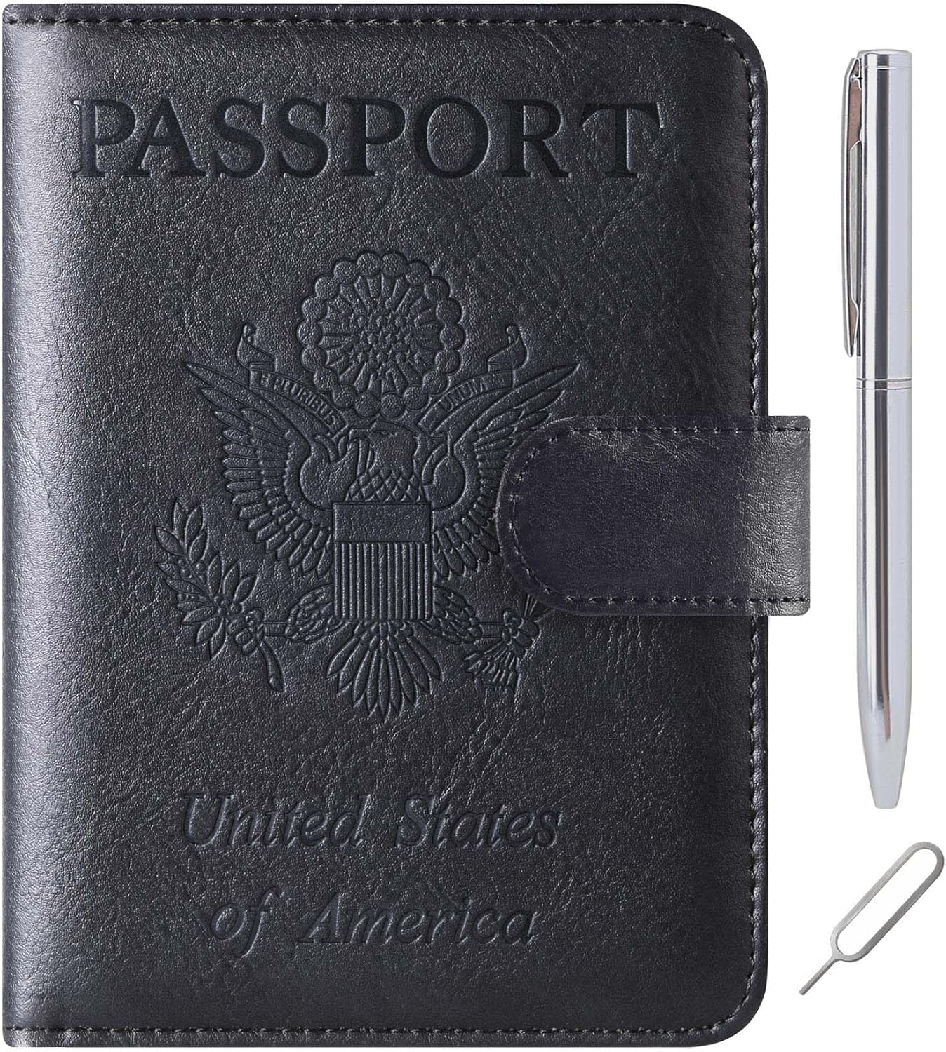 Airtag Passport Holder Cover Wallet Travel Essentials Leather