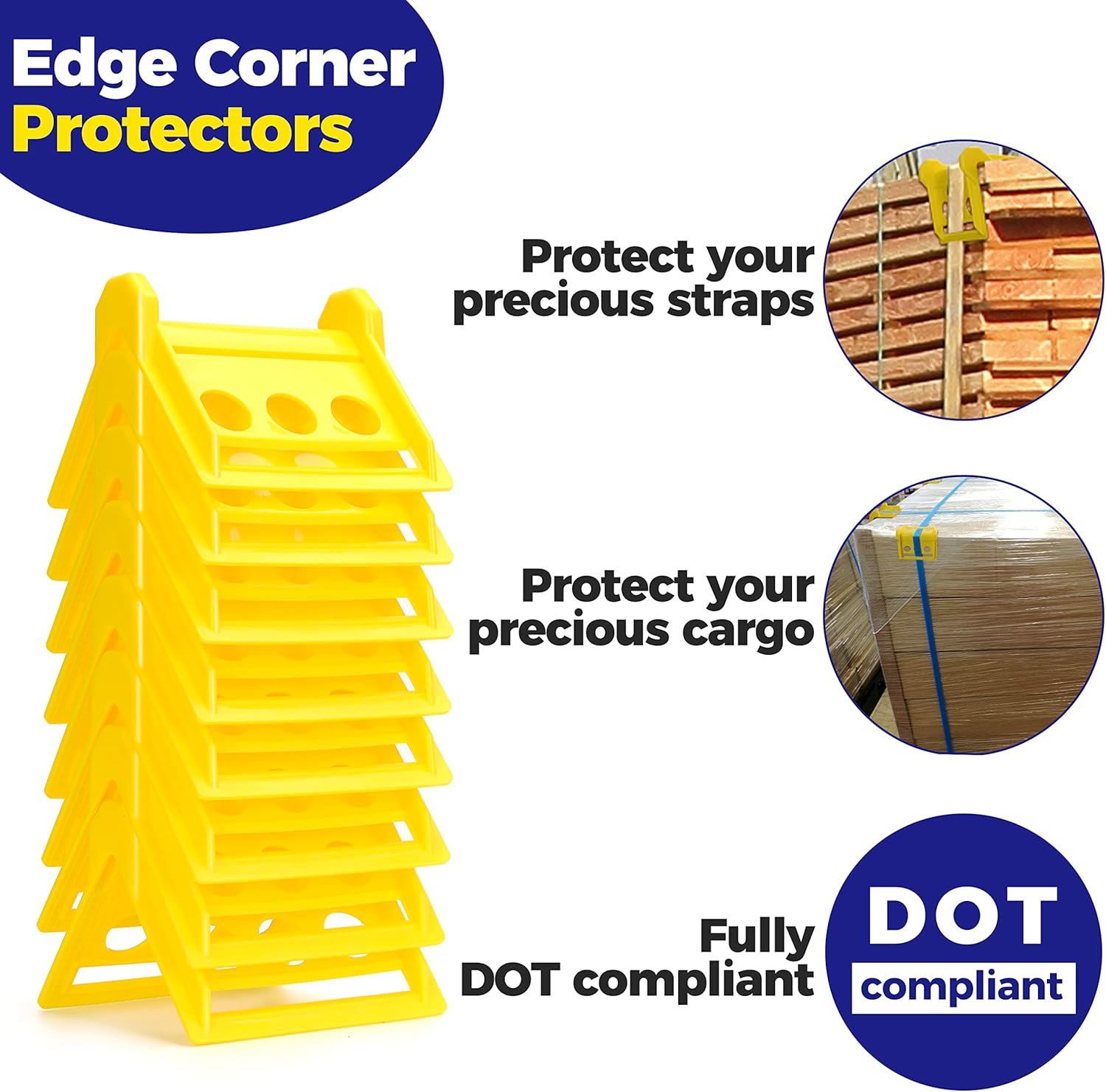 Heavy Duty Cargo Edge Guards with Case