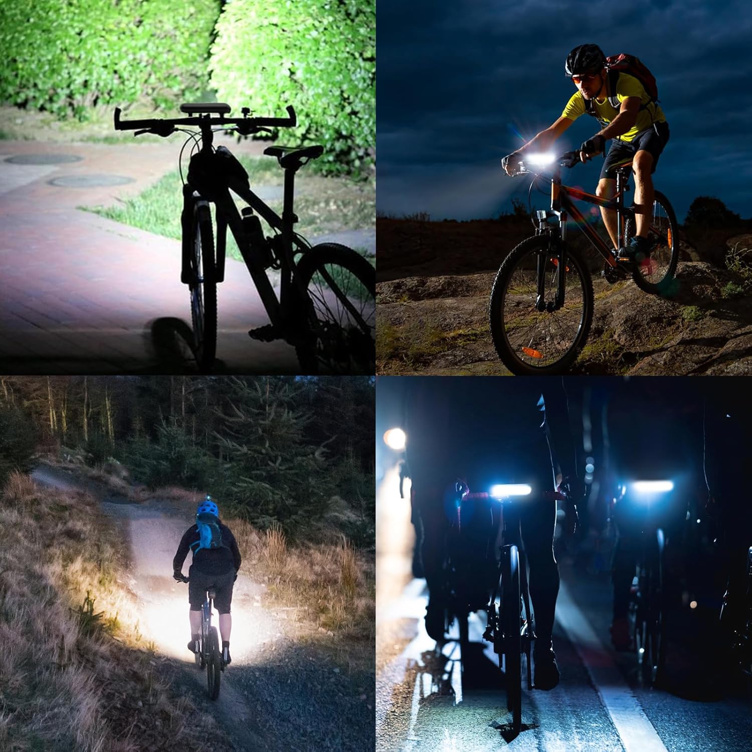 Super Bright LED Bike Light USB Rechargeable Headlights