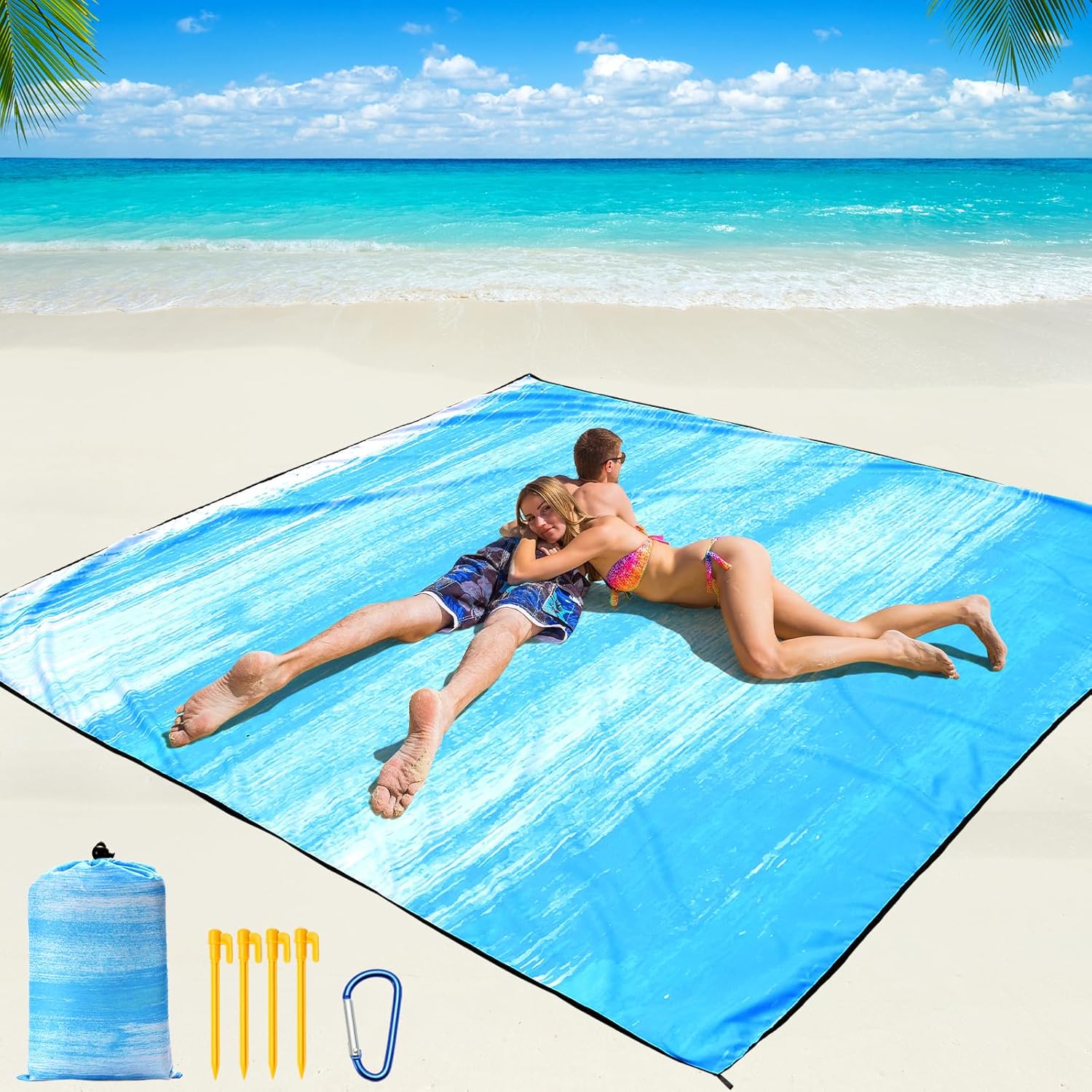 Beach Blanket Waterproof Sandproof Beach Mat