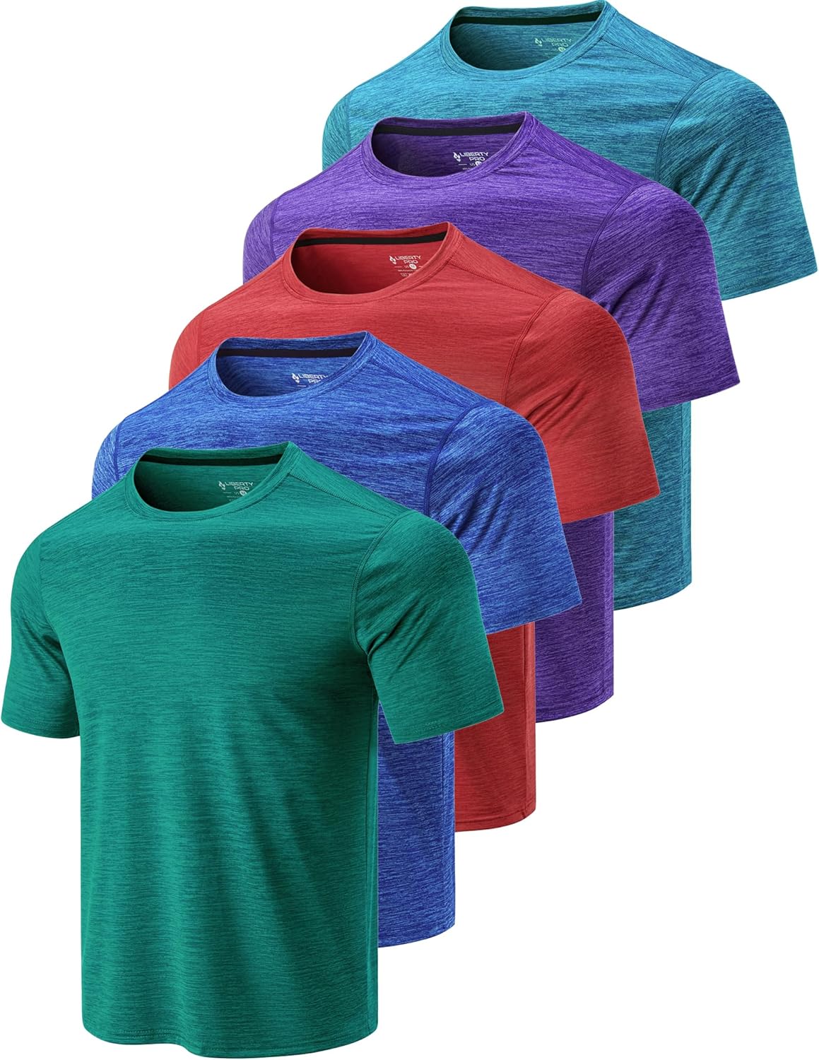 Men’s Active Quick Dry Crew Neck T Shirts